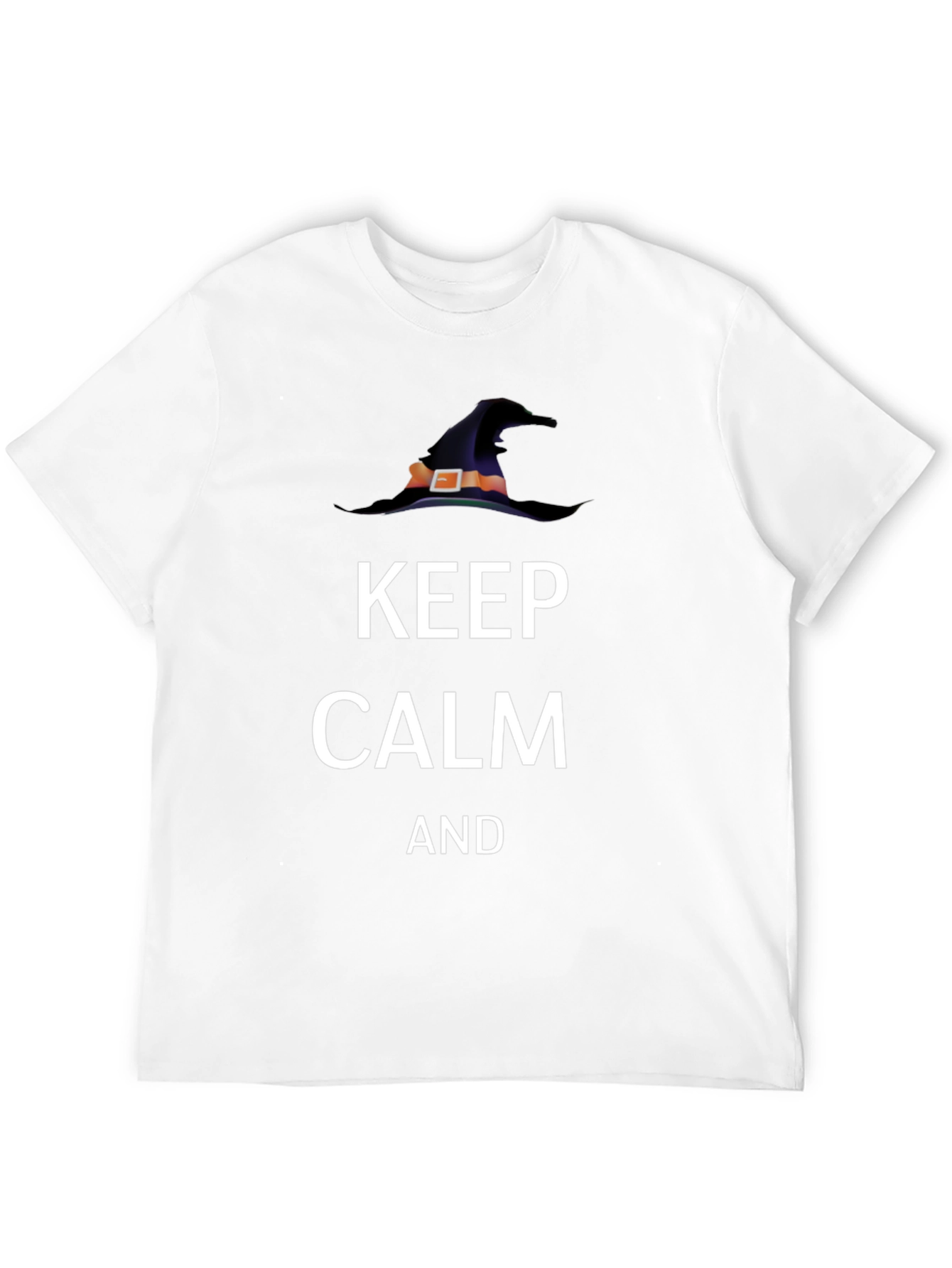 Keep Calm Witch Hat T-Shirt - Halloween Tee