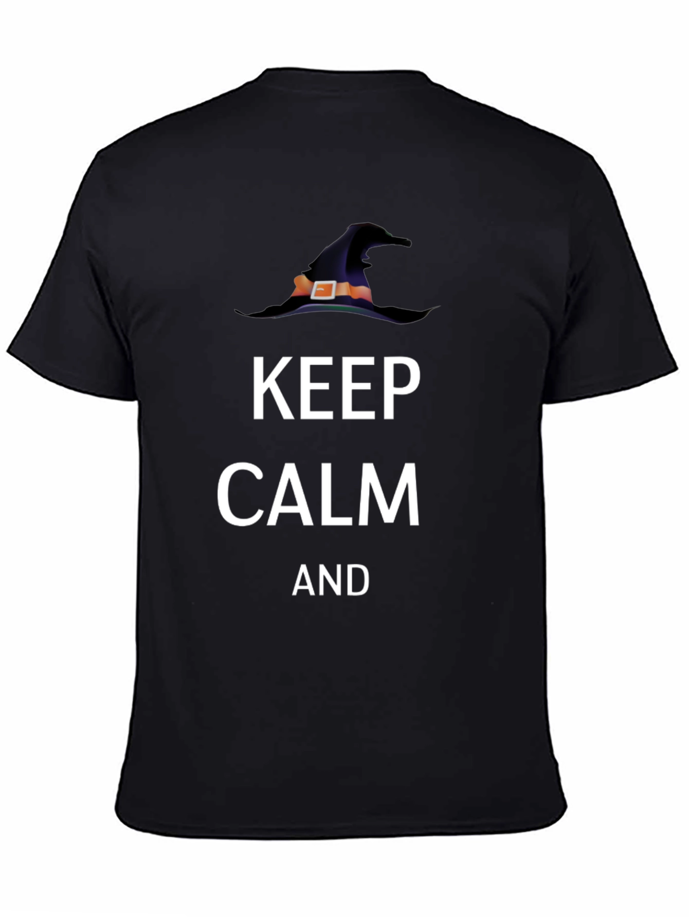 Keep Calm Witch Hat T-Shirt - Halloween Tee