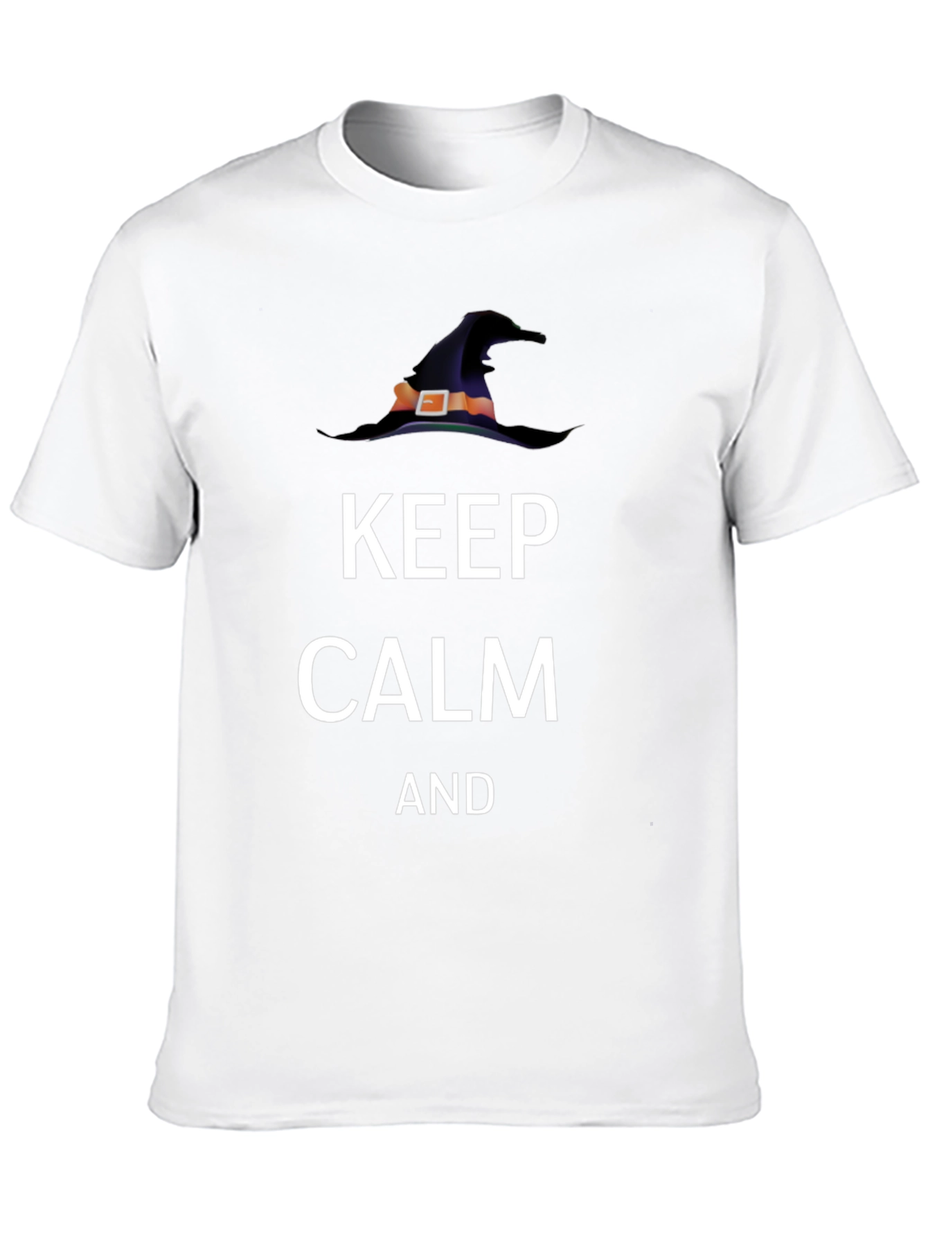 Keep Calm Witch Hat T-Shirt - Halloween Tee
