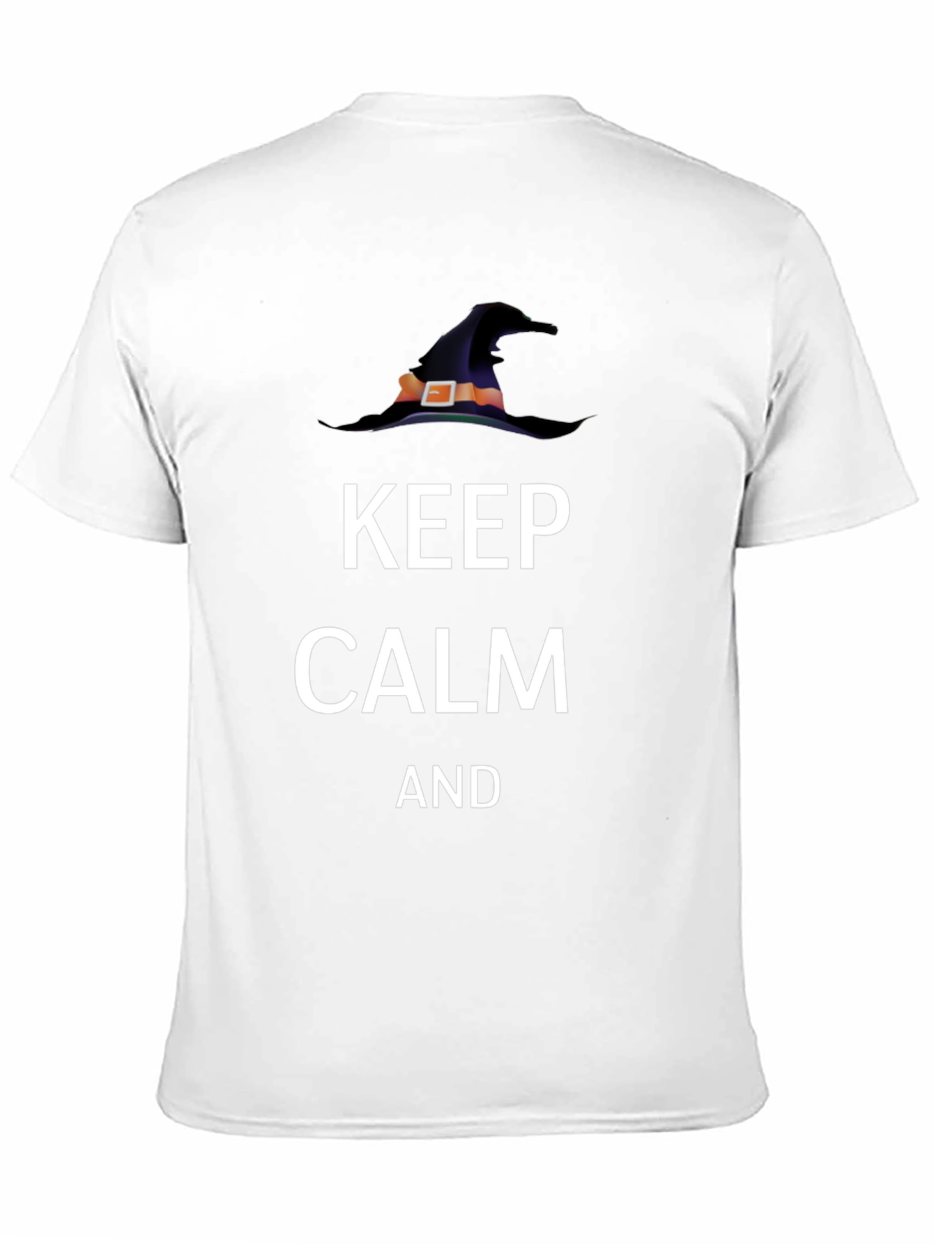 Keep Calm Witch Hat T-Shirt - Halloween Tee