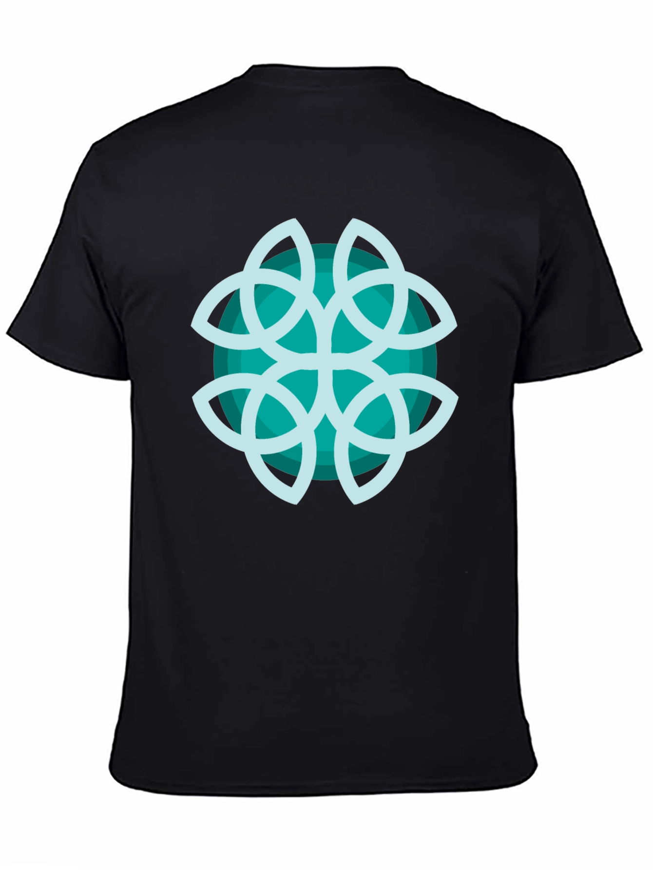 Abstract Teal Graphic Tee