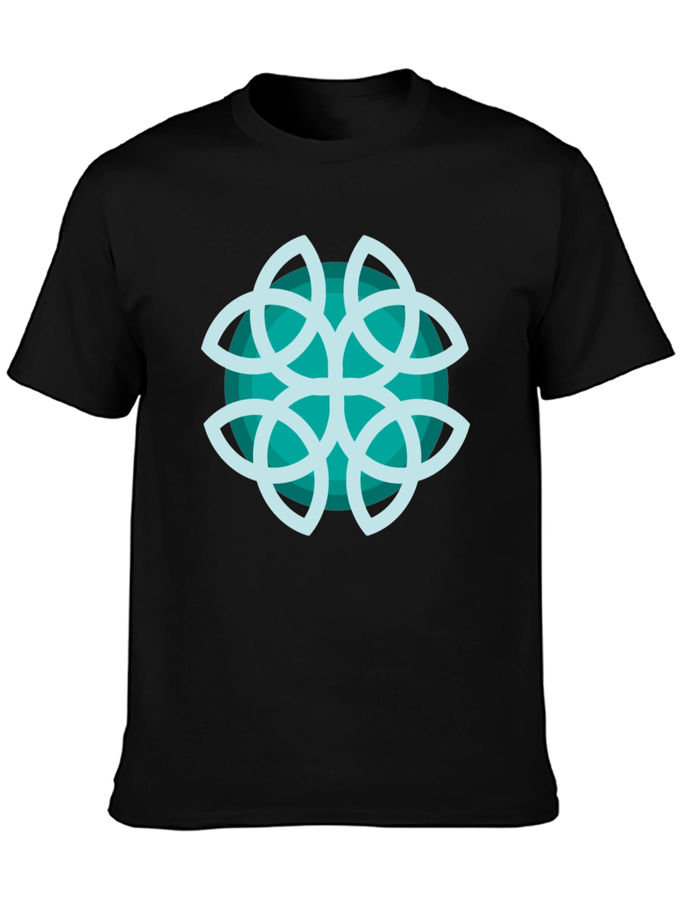 Abstract Teal Graphic Tee