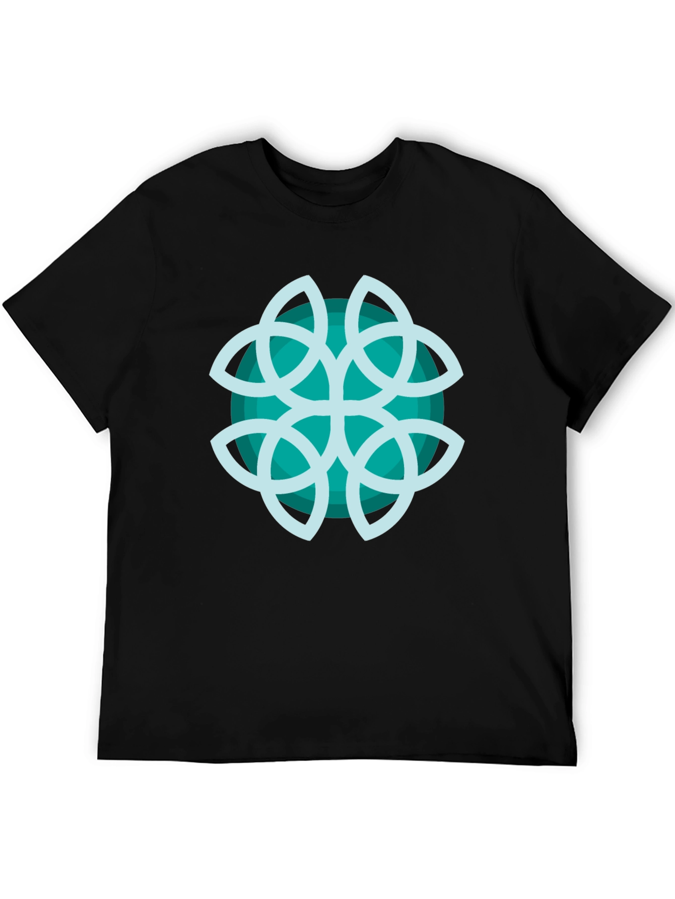 Abstract Teal Graphic Tee