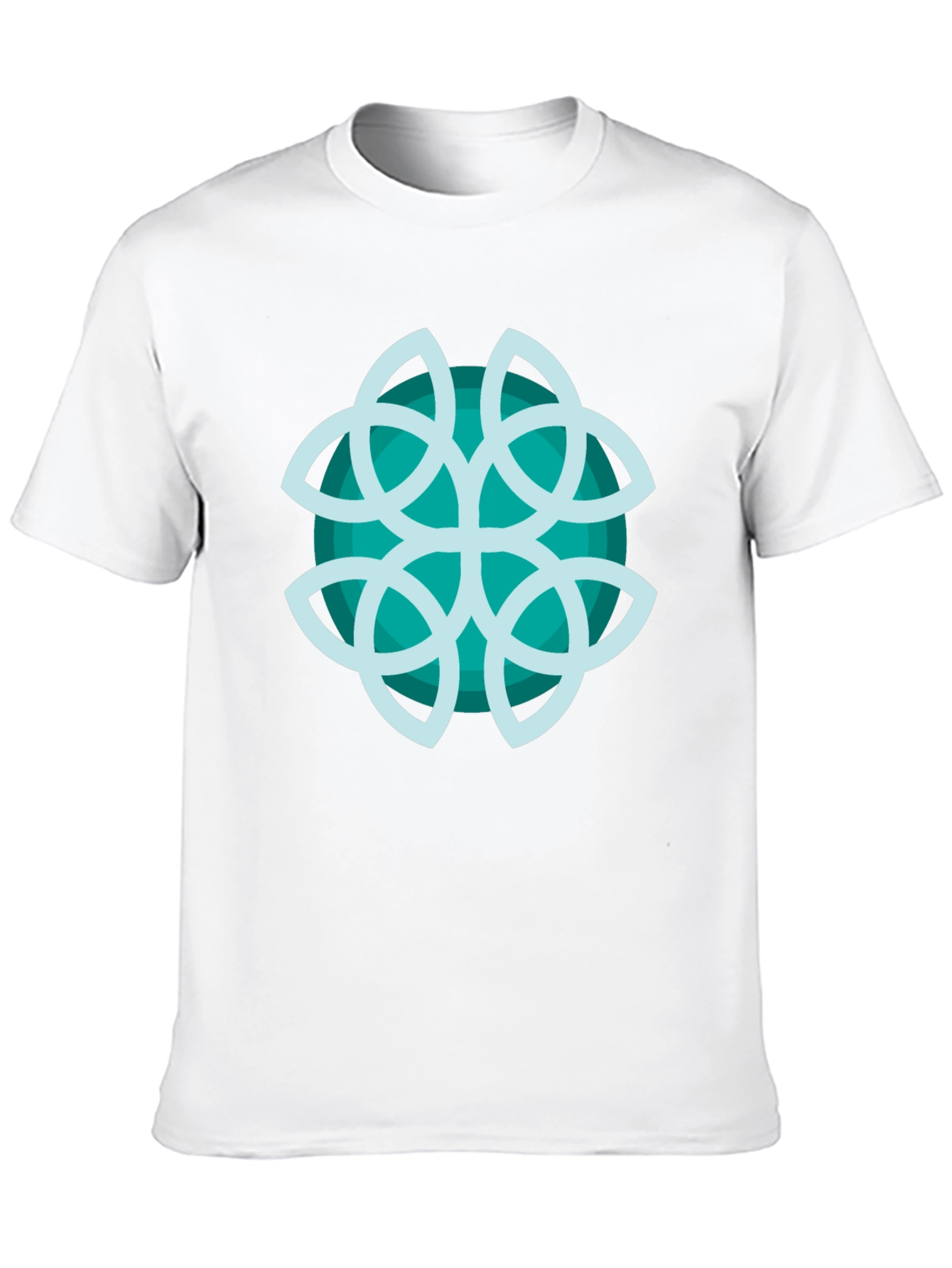 Abstract Teal Graphic Tee
