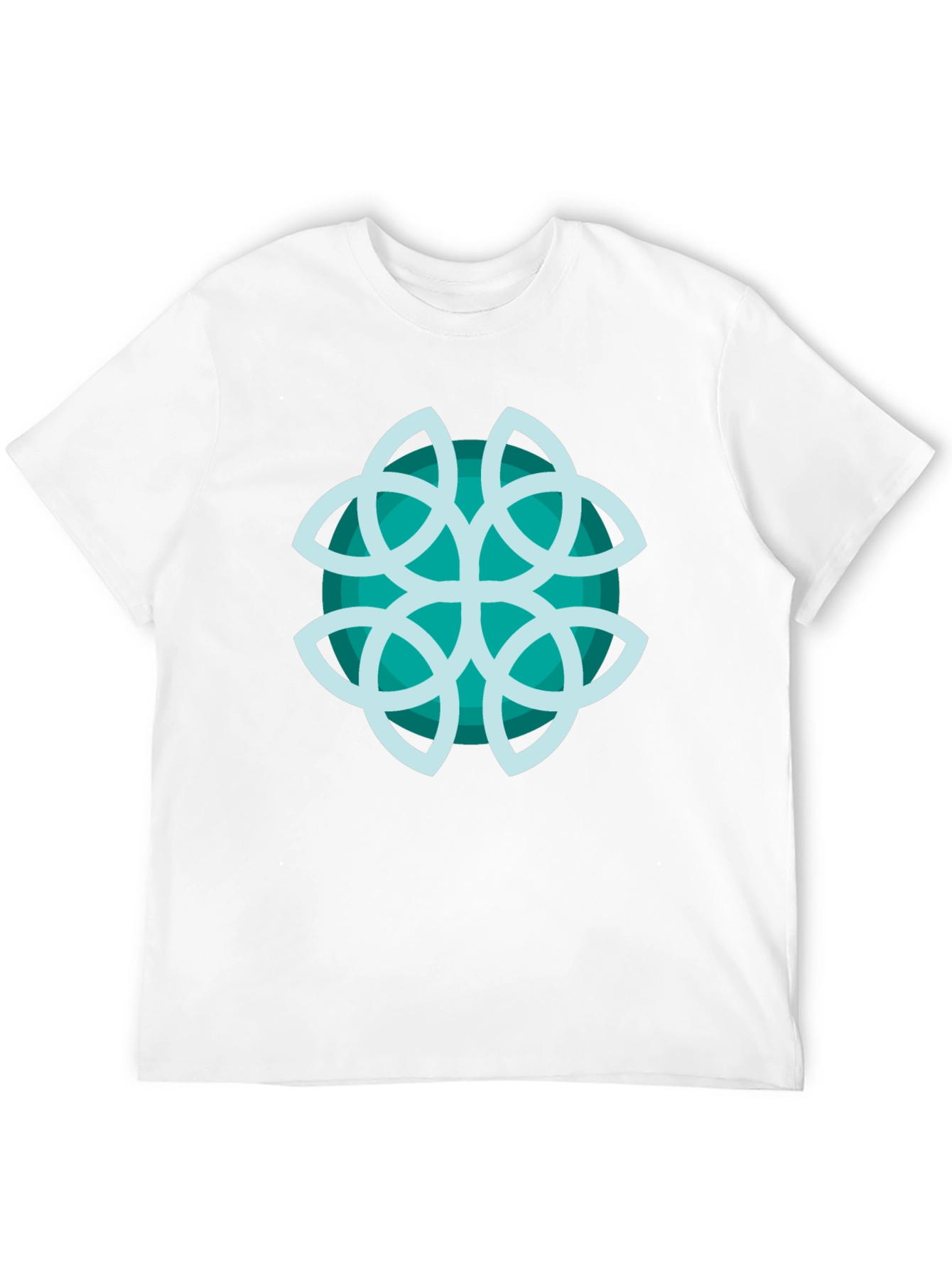 Abstract Teal Graphic Tee