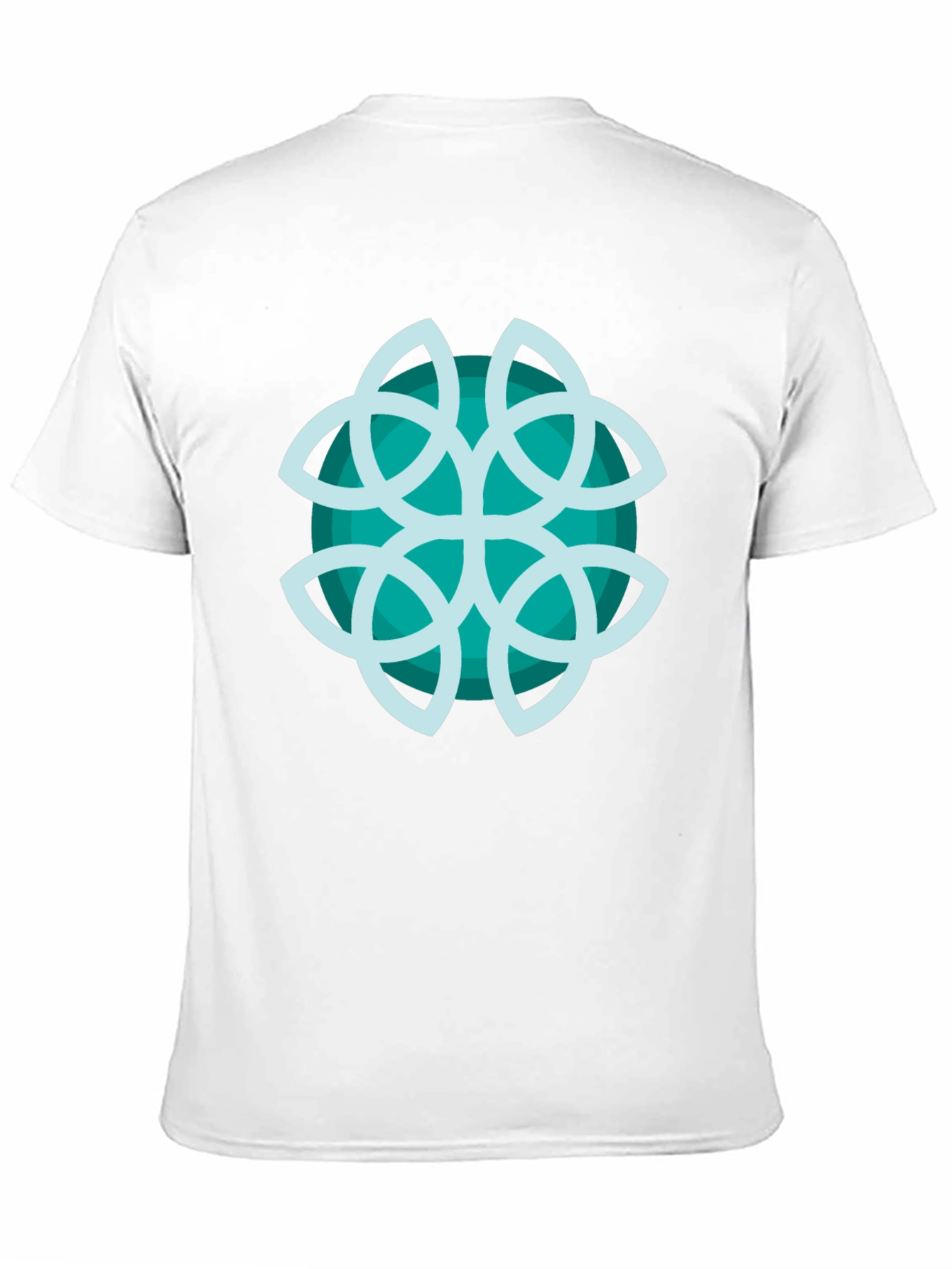 Abstract Teal Graphic Tee