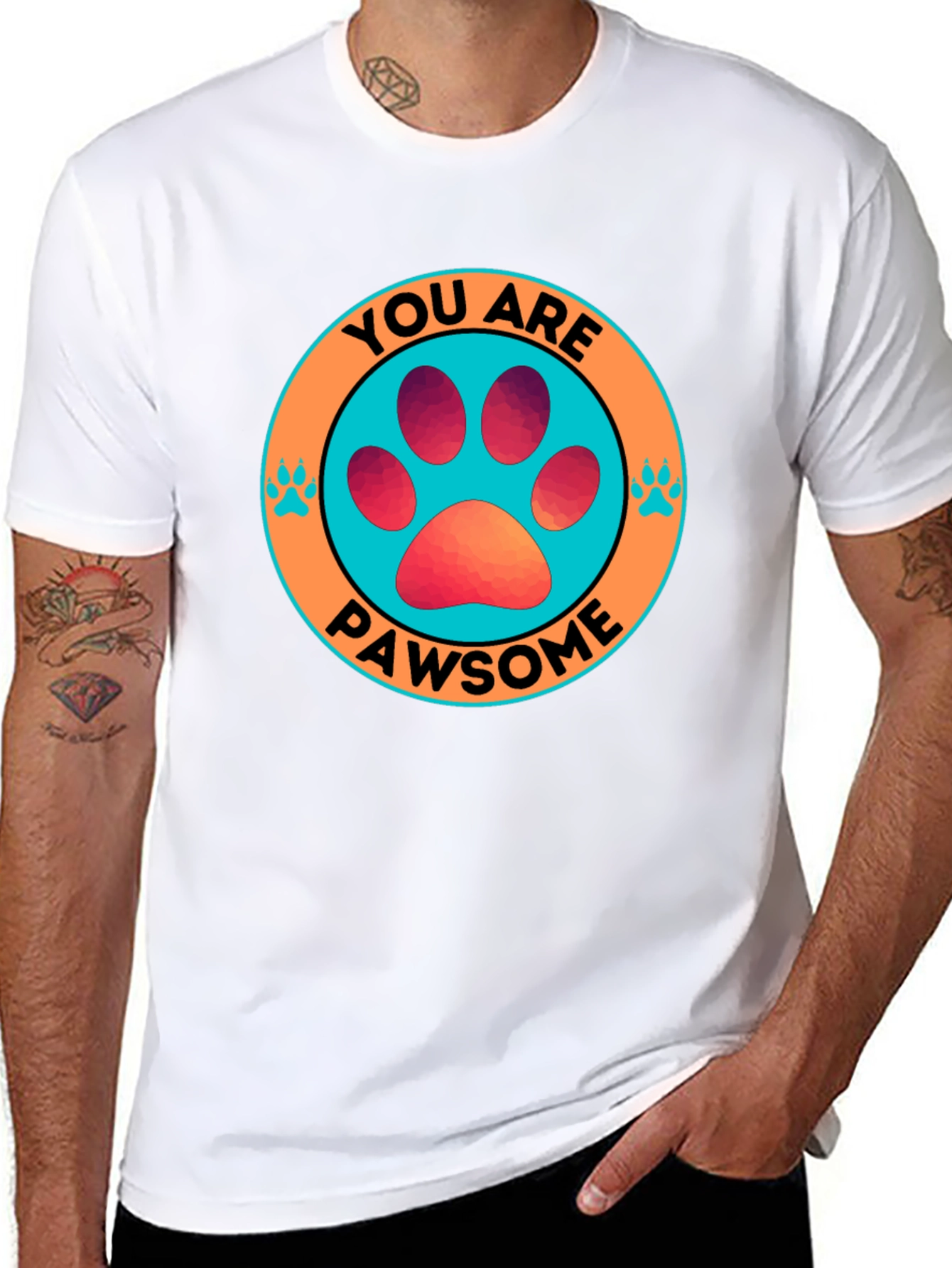 Pawsome Graphic Tee - Dog Lover T-Shirt