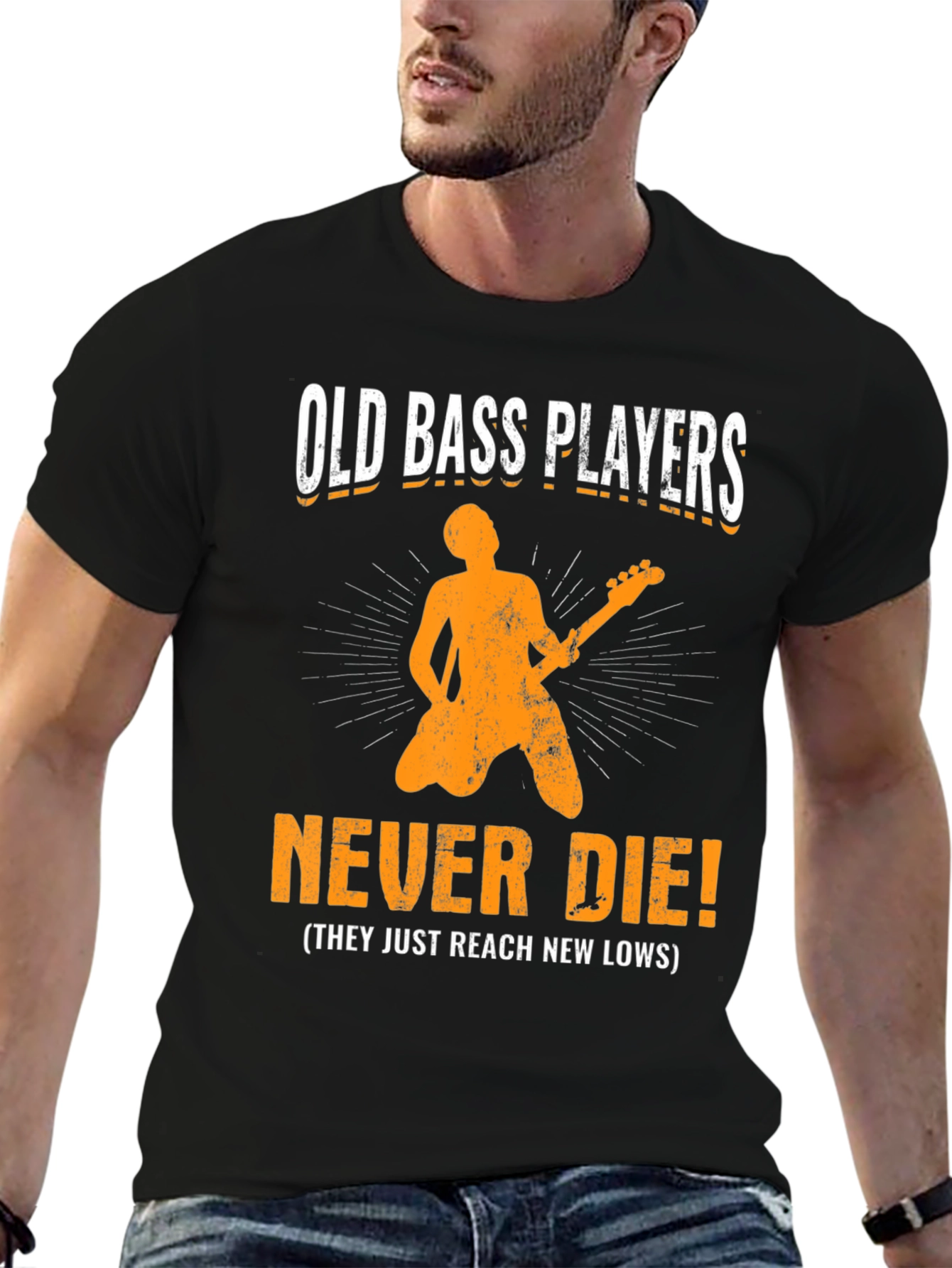 Old Bass Players Never Die T-Shirt