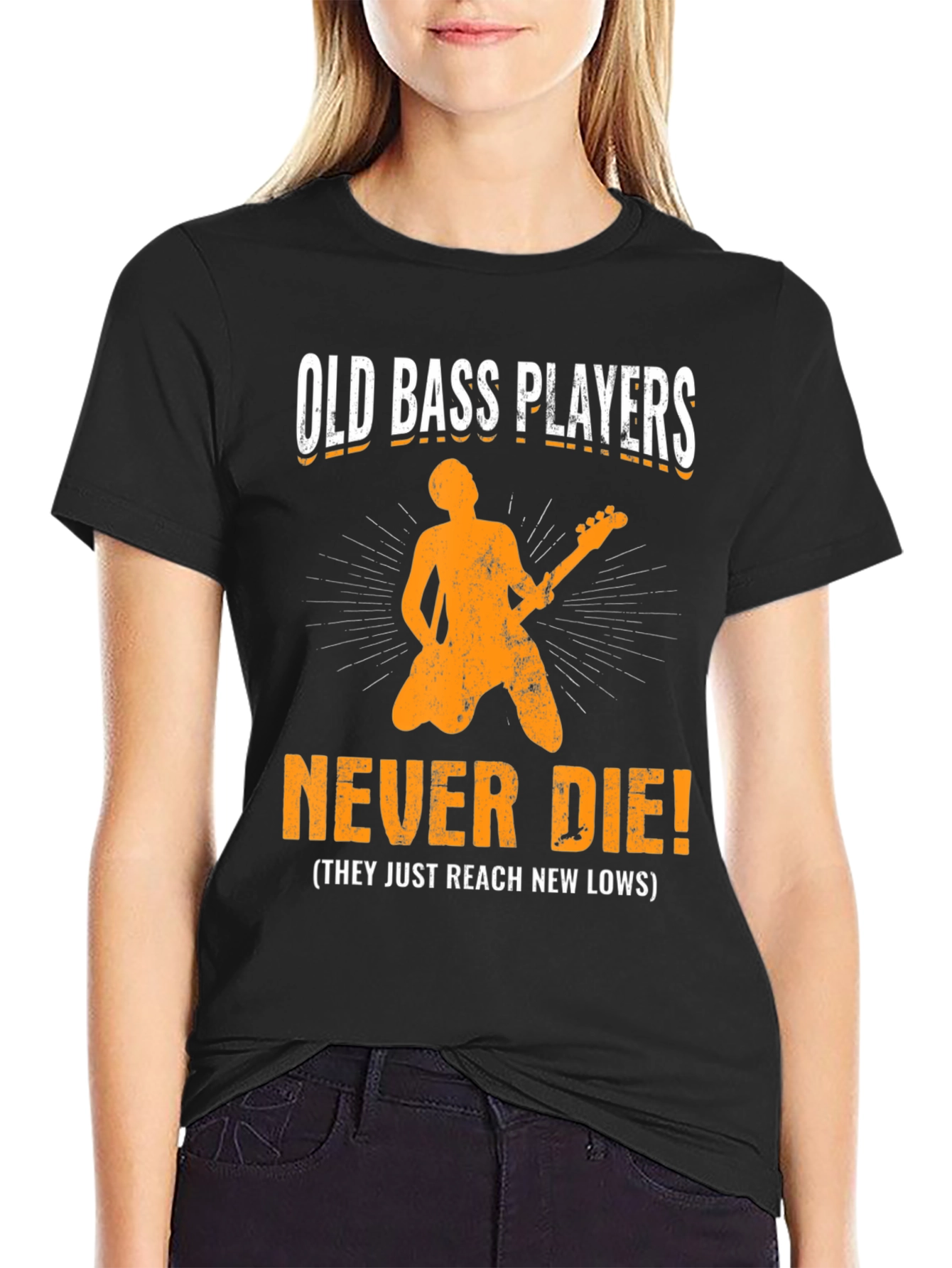 Old Bass Players Never Die T-Shirt