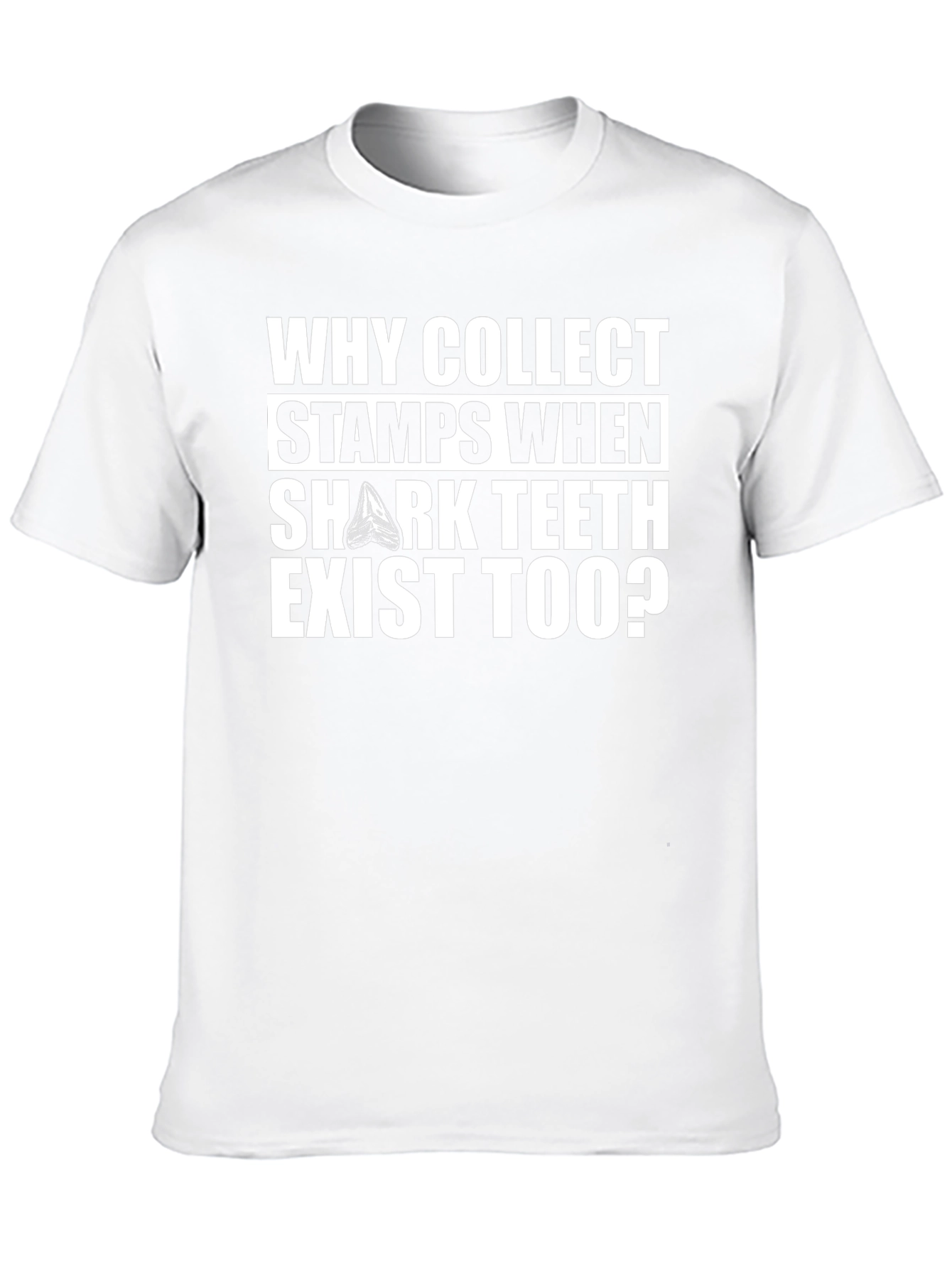 Why Collect Stamps? Shark Teeth Graphic Tee