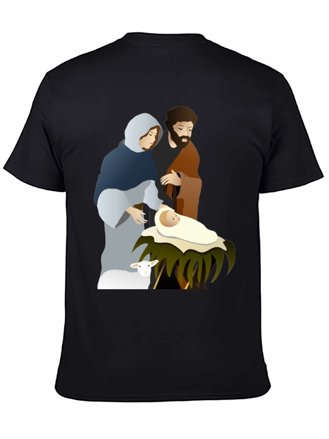 Nativity Scene Graphic Tee - Classic Holiday Shirt
