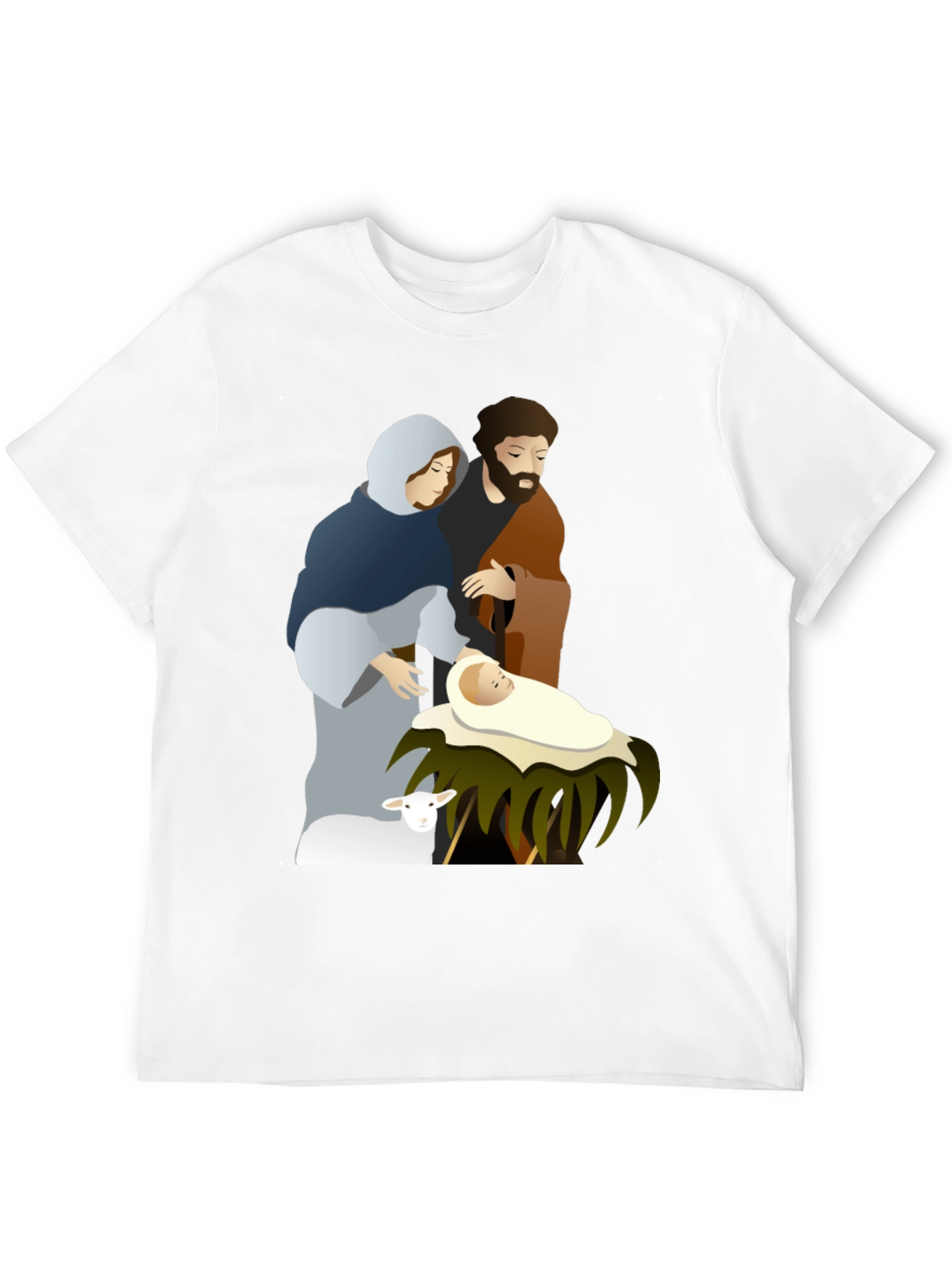 Nativity Scene Graphic Tee - Classic Holiday Shirt