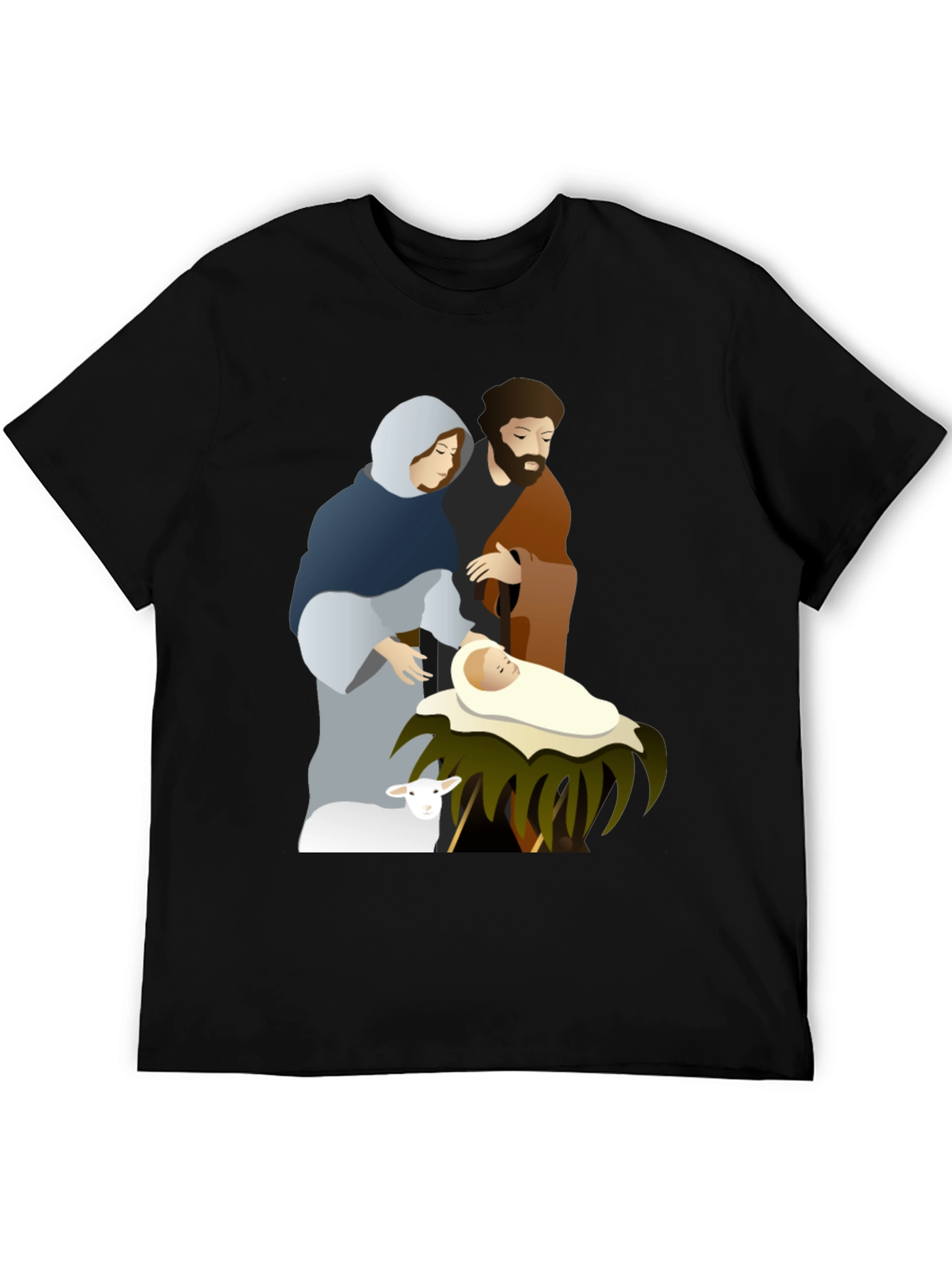 Nativity Scene Graphic Tee - Classic Holiday Shirt