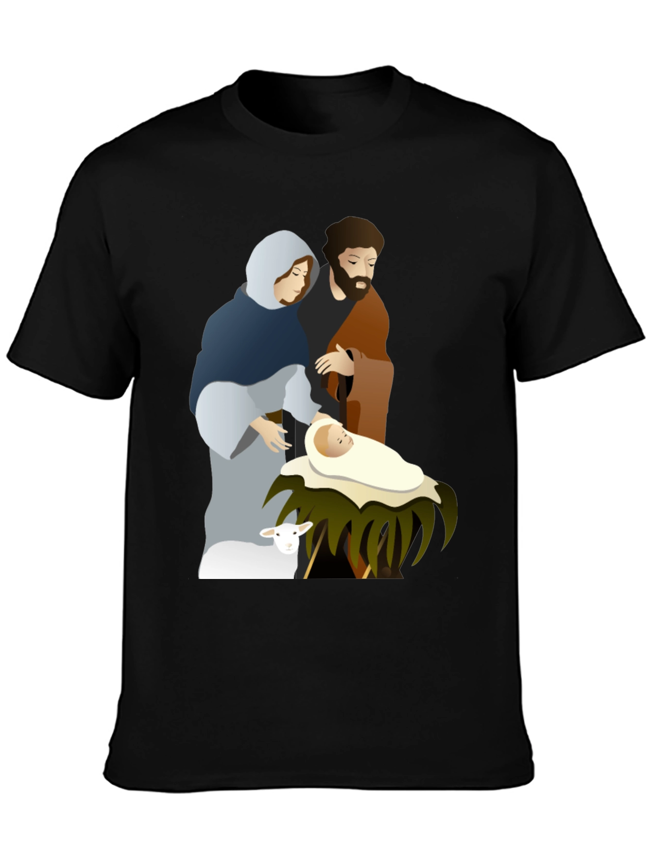 Nativity Scene Graphic Tee - Classic Holiday Shirt