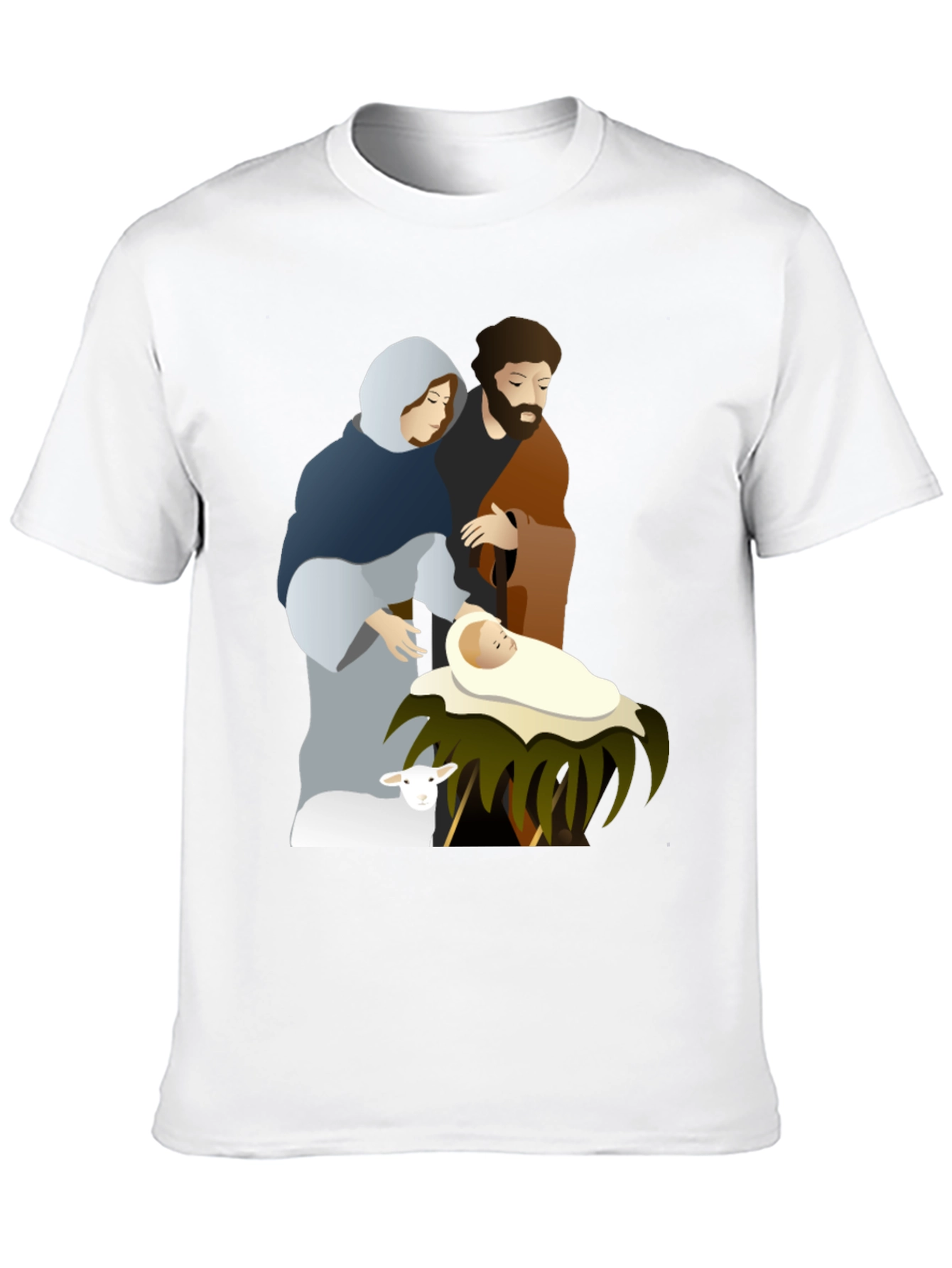 Nativity Scene Graphic Tee - Classic Holiday Shirt