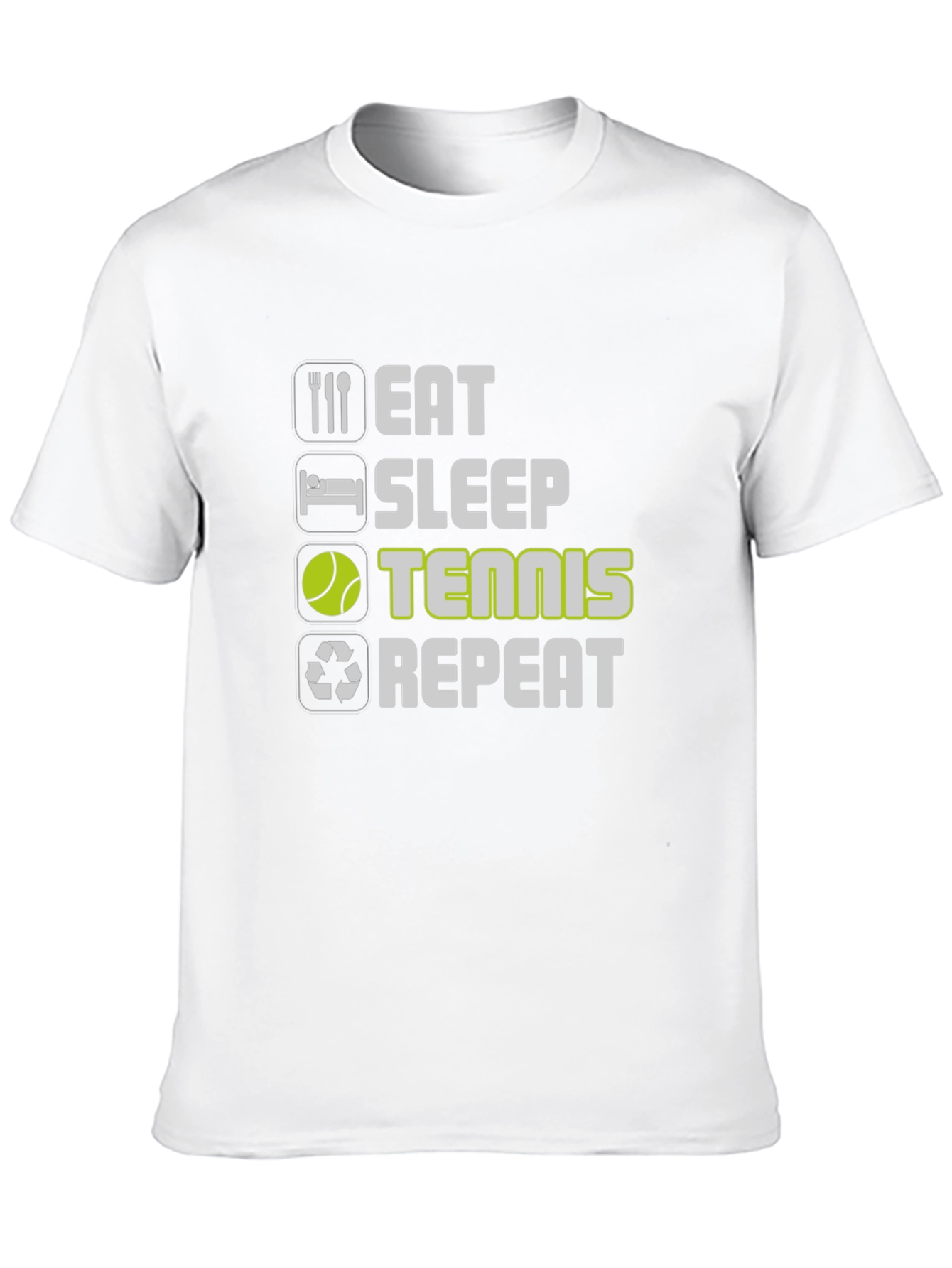 Eat Sleep Tennis Repeat Graphic Tee