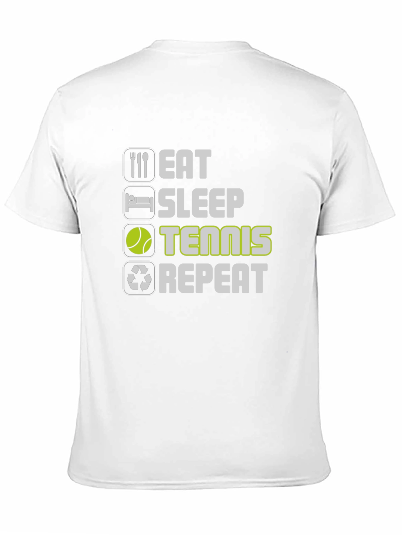 Eat Sleep Tennis Repeat Graphic Tee
