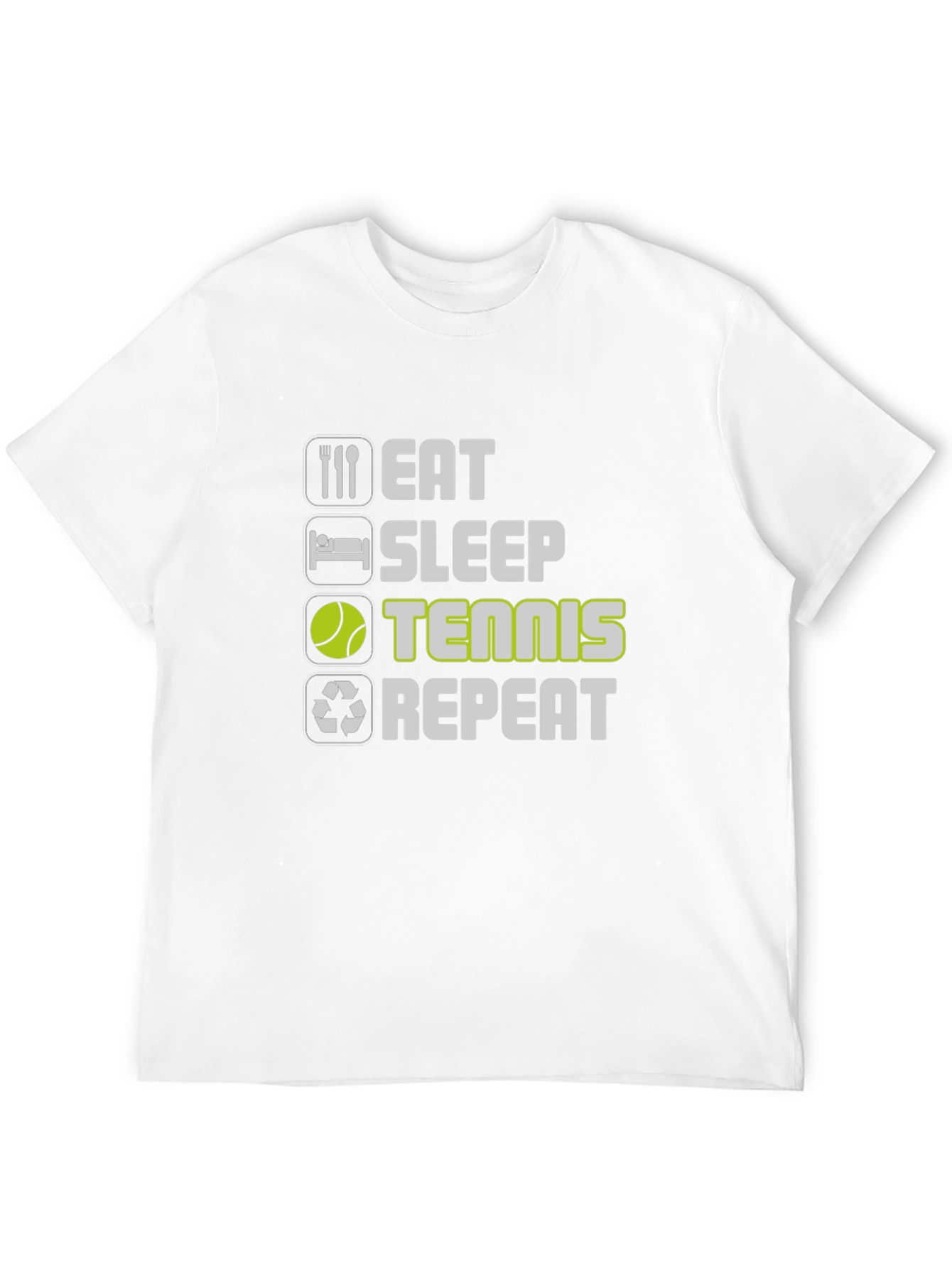 Eat Sleep Tennis Repeat Graphic Tee
