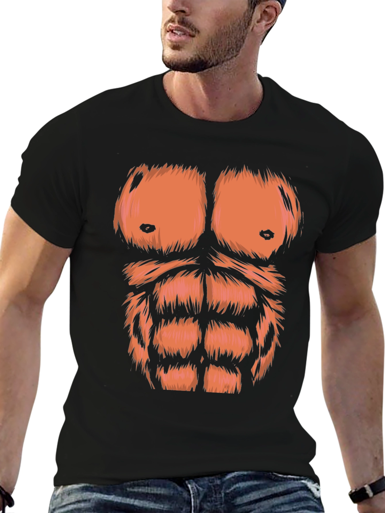 Funny Gorilla Chest T-Shirt