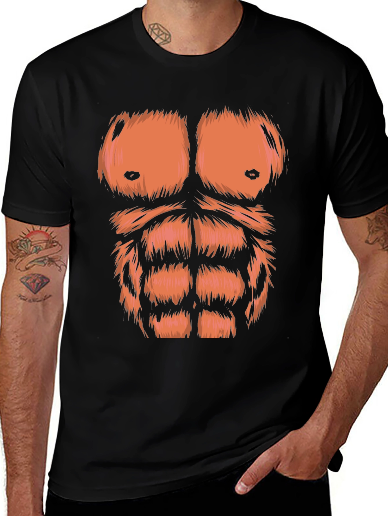 Funny Gorilla Chest T-Shirt
