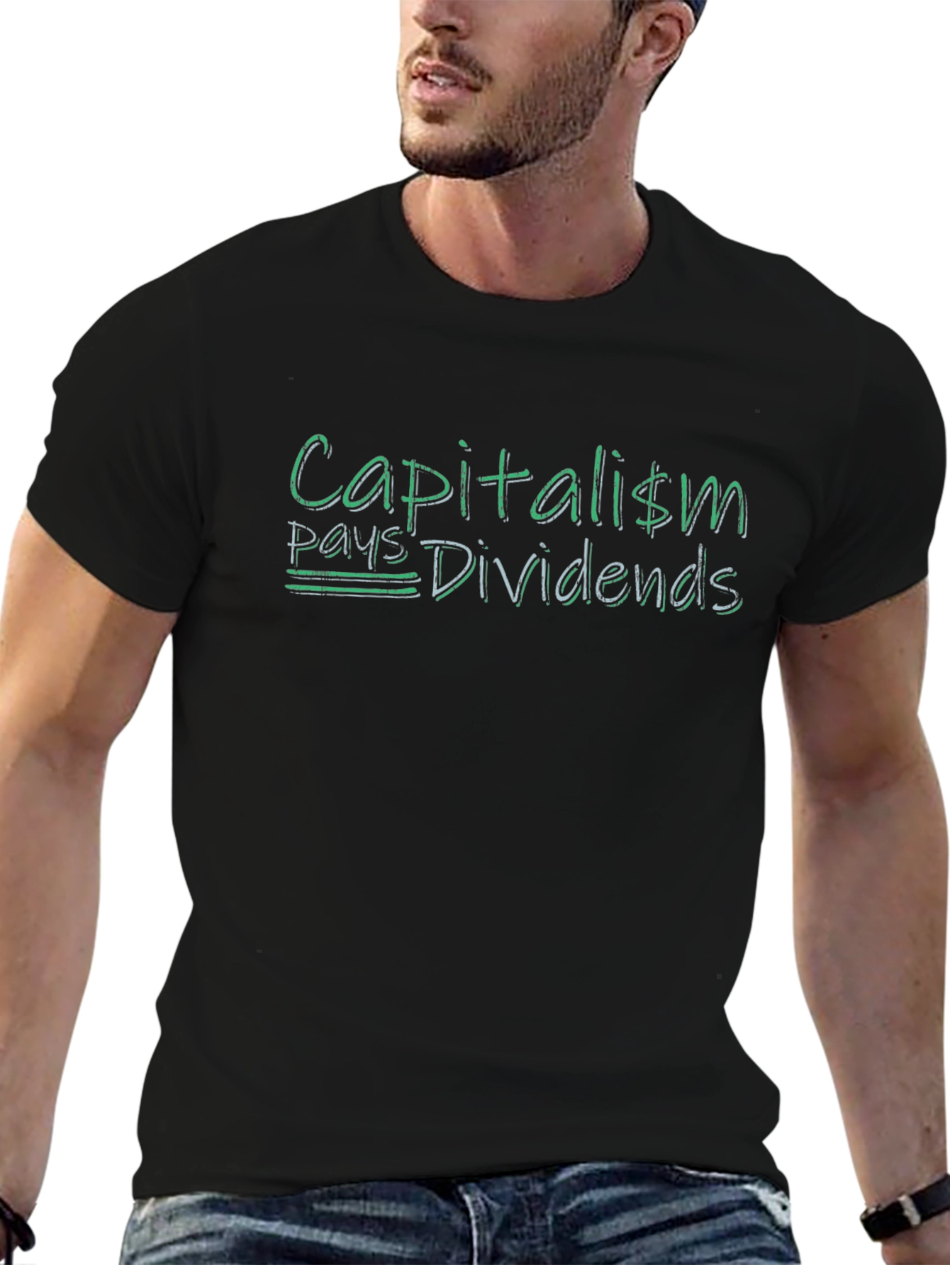 Capitalism Pays Dividends Graphic T-Shirt