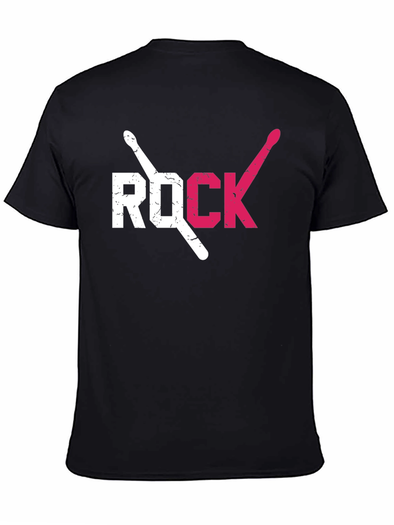 Rock Music Drum Sticks Graphic T-Shirt