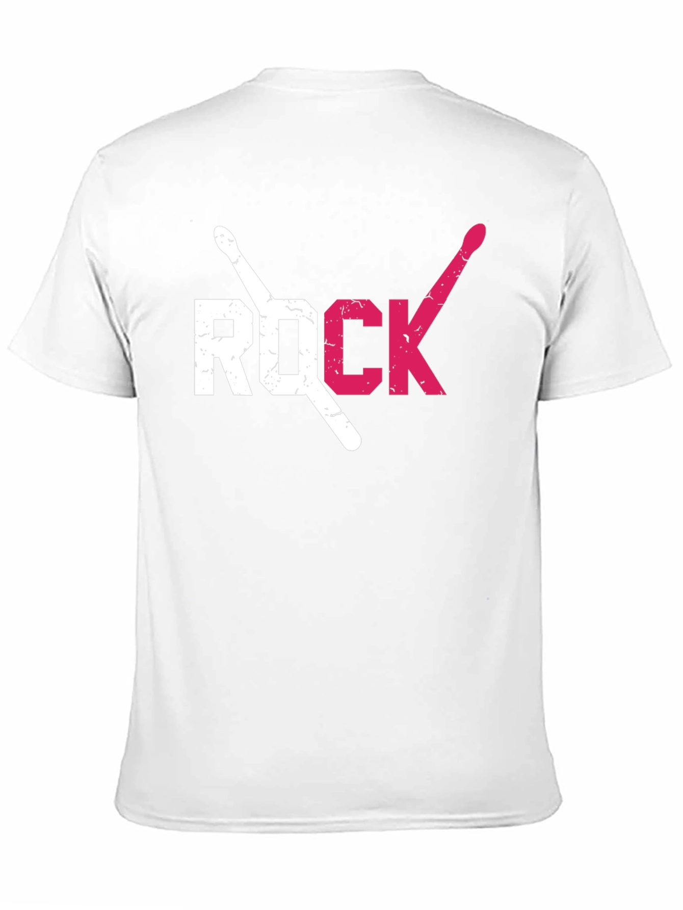 Rock Music Drum Sticks Graphic T-Shirt