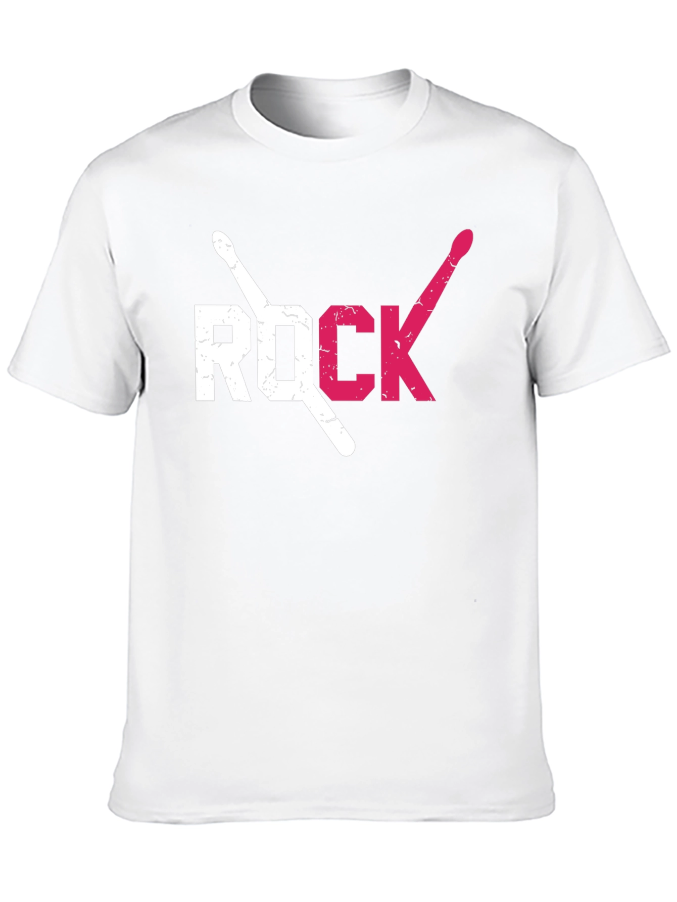 Rock Music Drum Sticks Graphic T-Shirt