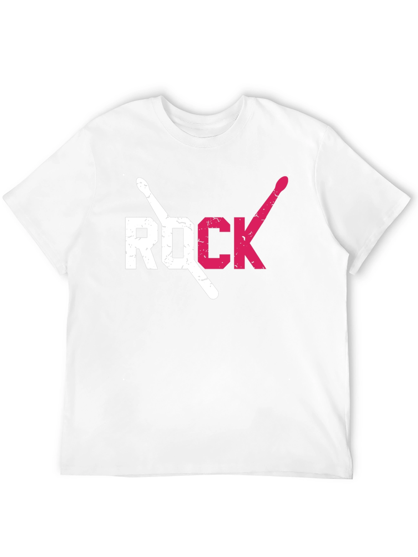 Rock Music Drum Sticks Graphic T-Shirt
