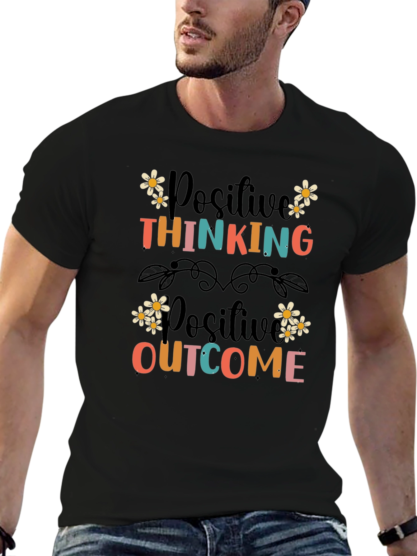 Positive Thinking Outcome Graphic T-Shirt