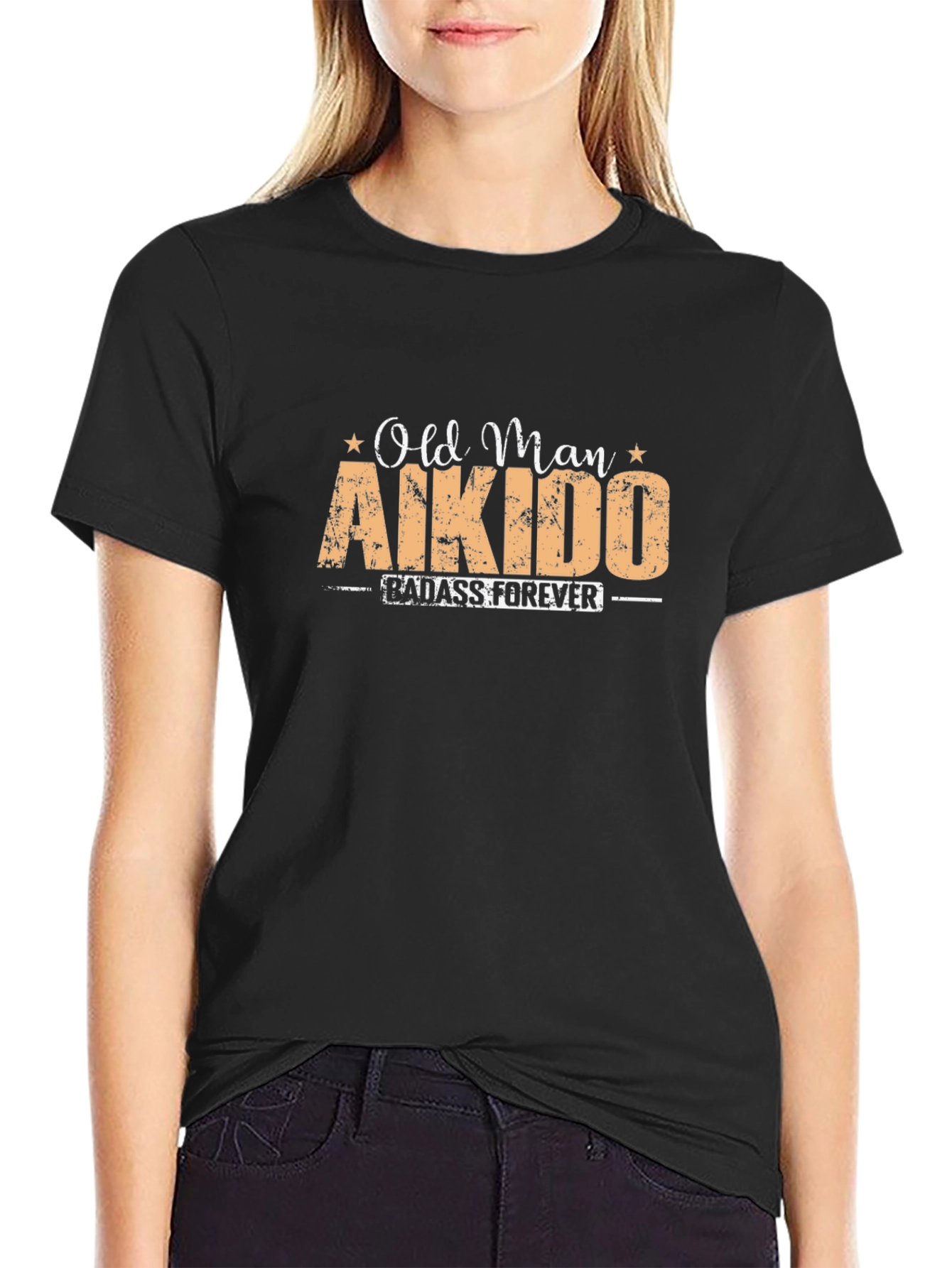 Old Man Aikido Badass T-Shirt