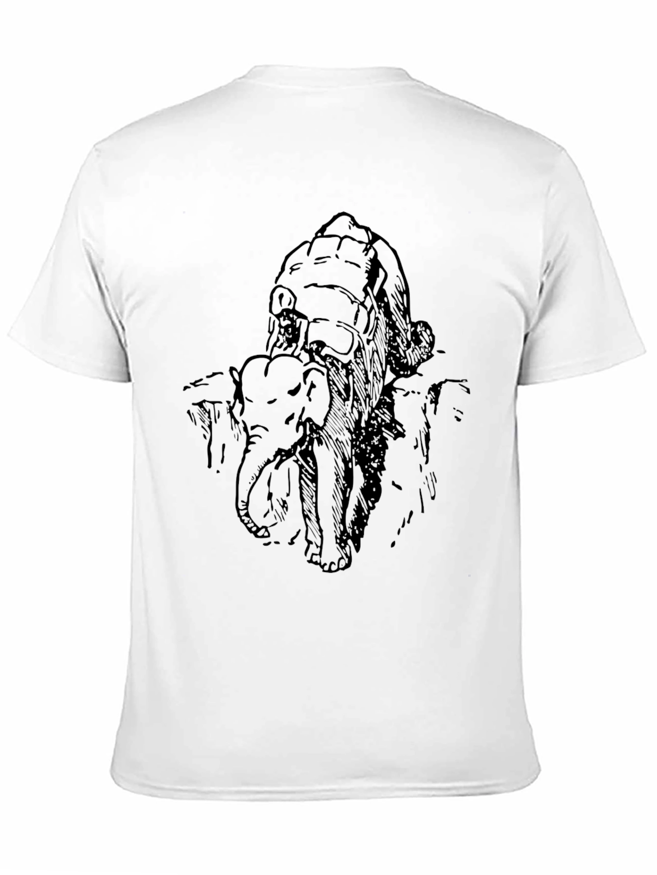 Elephant Graphic Print T-Shirt