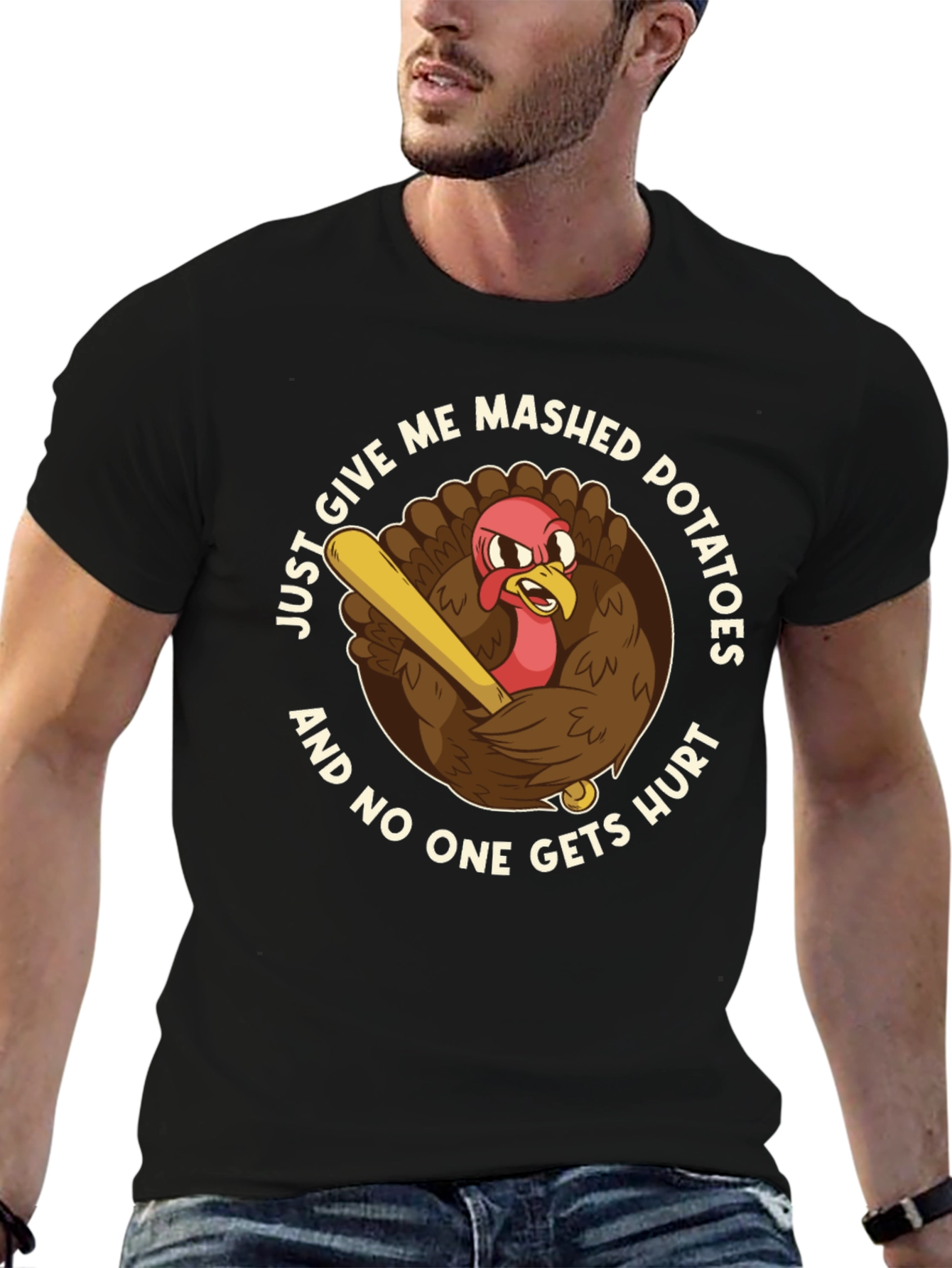 Mashed Potatoes Turkey Funny T-Shirt