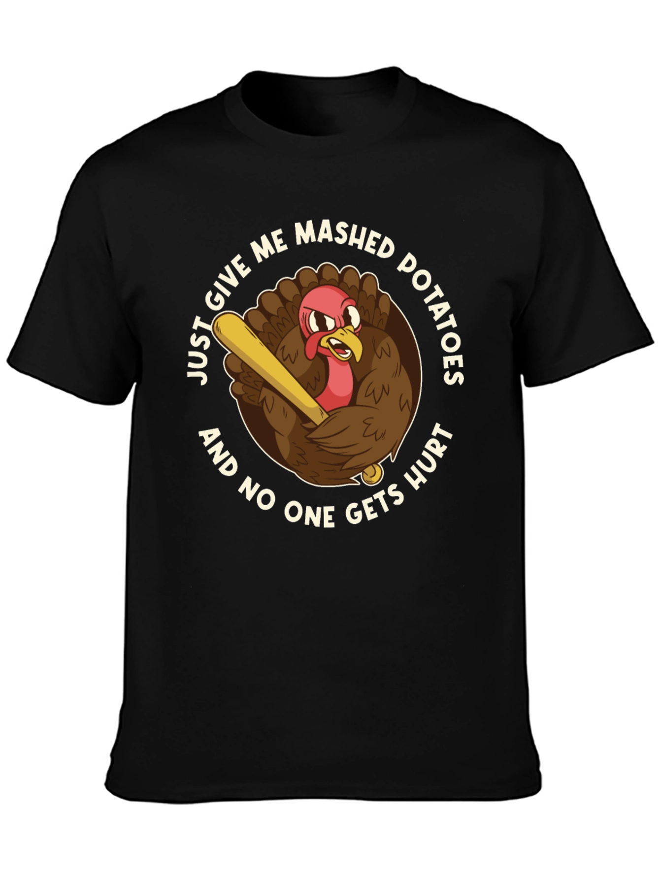 Mashed Potatoes Turkey Funny T-Shirt