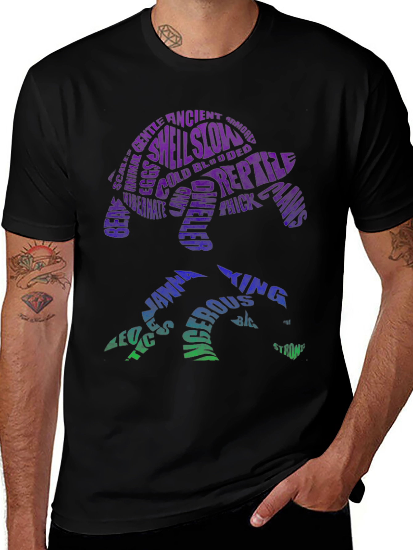 Turtle Word Art T-Shirt