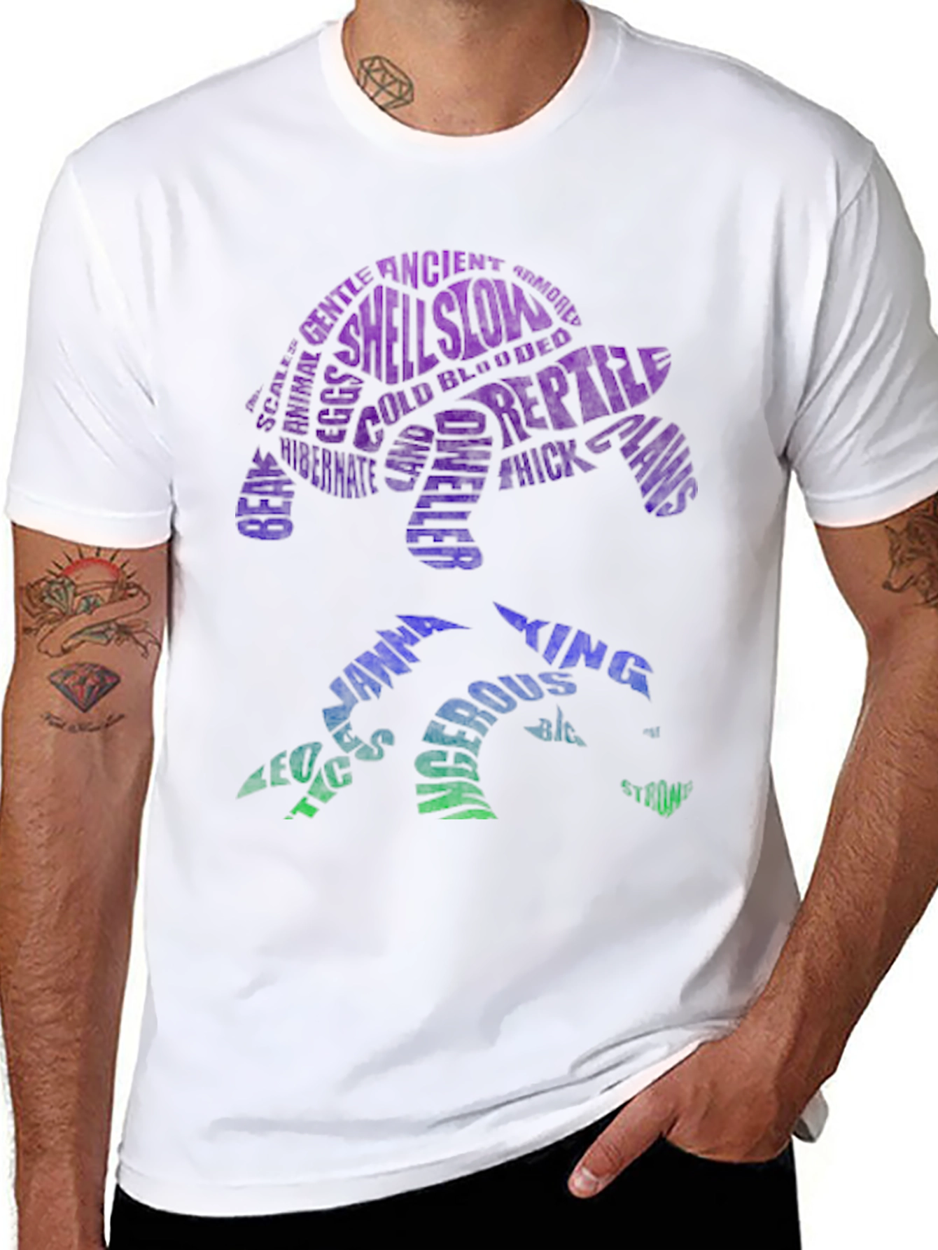 Turtle Word Art T-Shirt