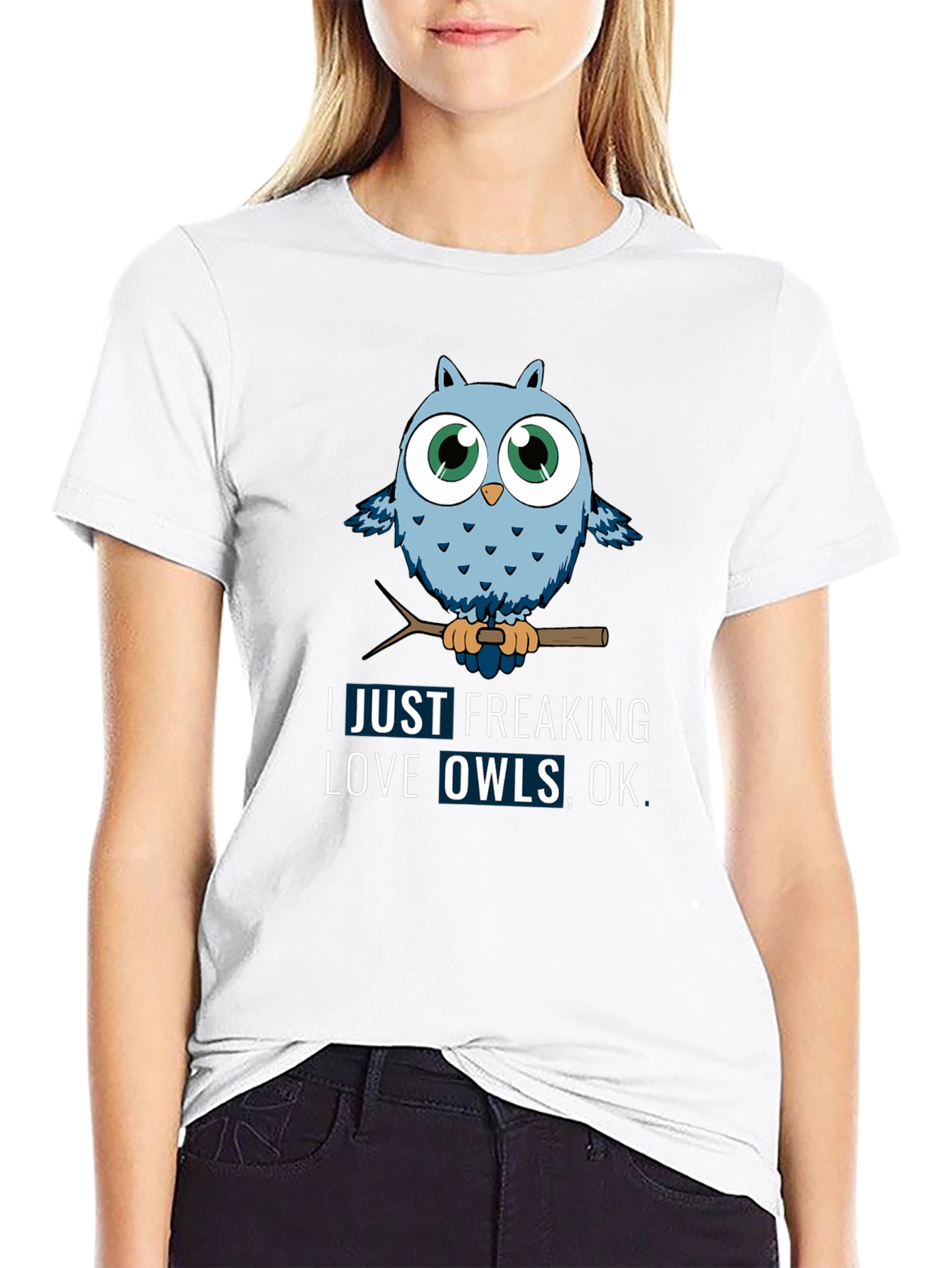 Owl Lover Graphic Tee - Just Freaking Love Owls