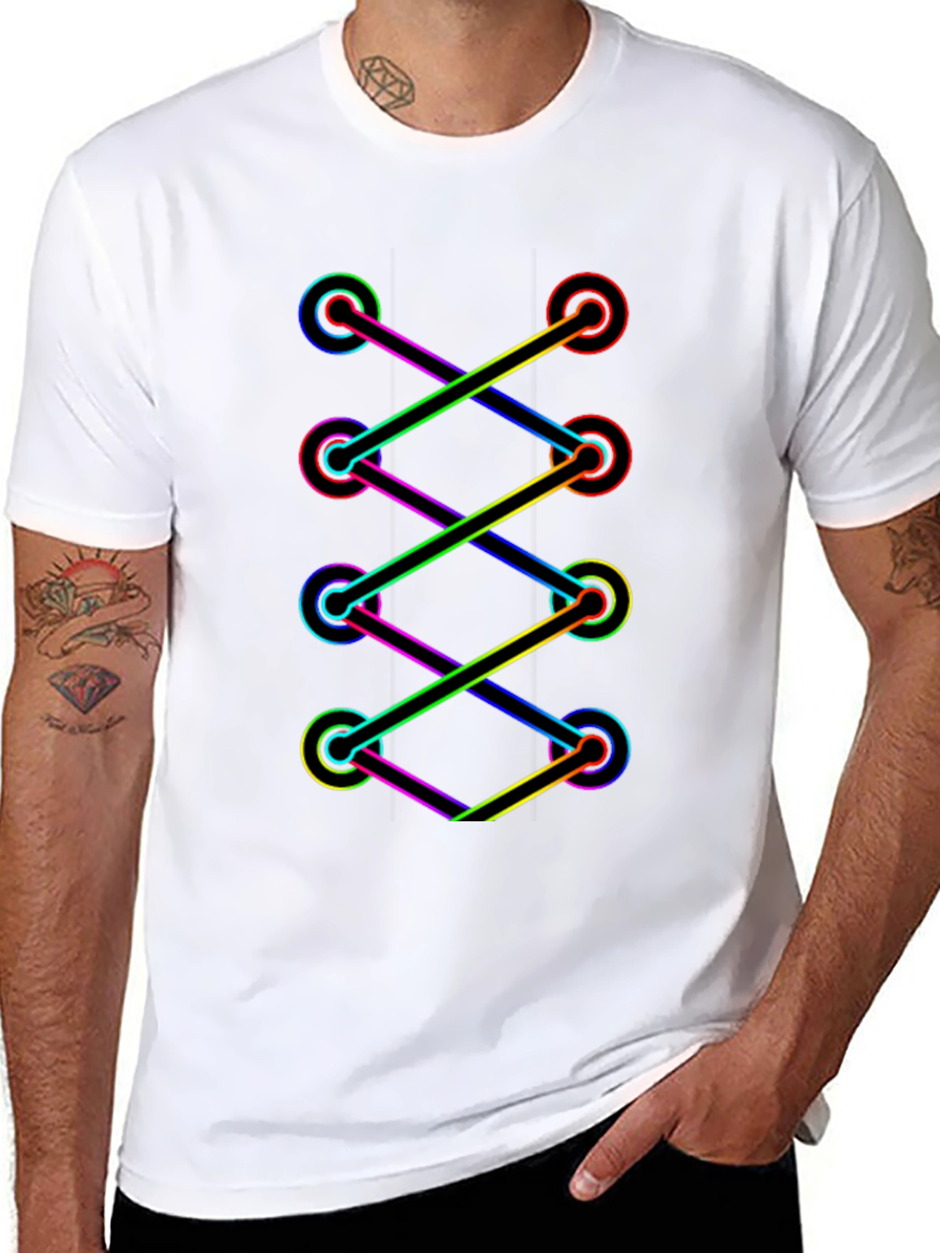 Rainbow Shoelace Graphic Tee