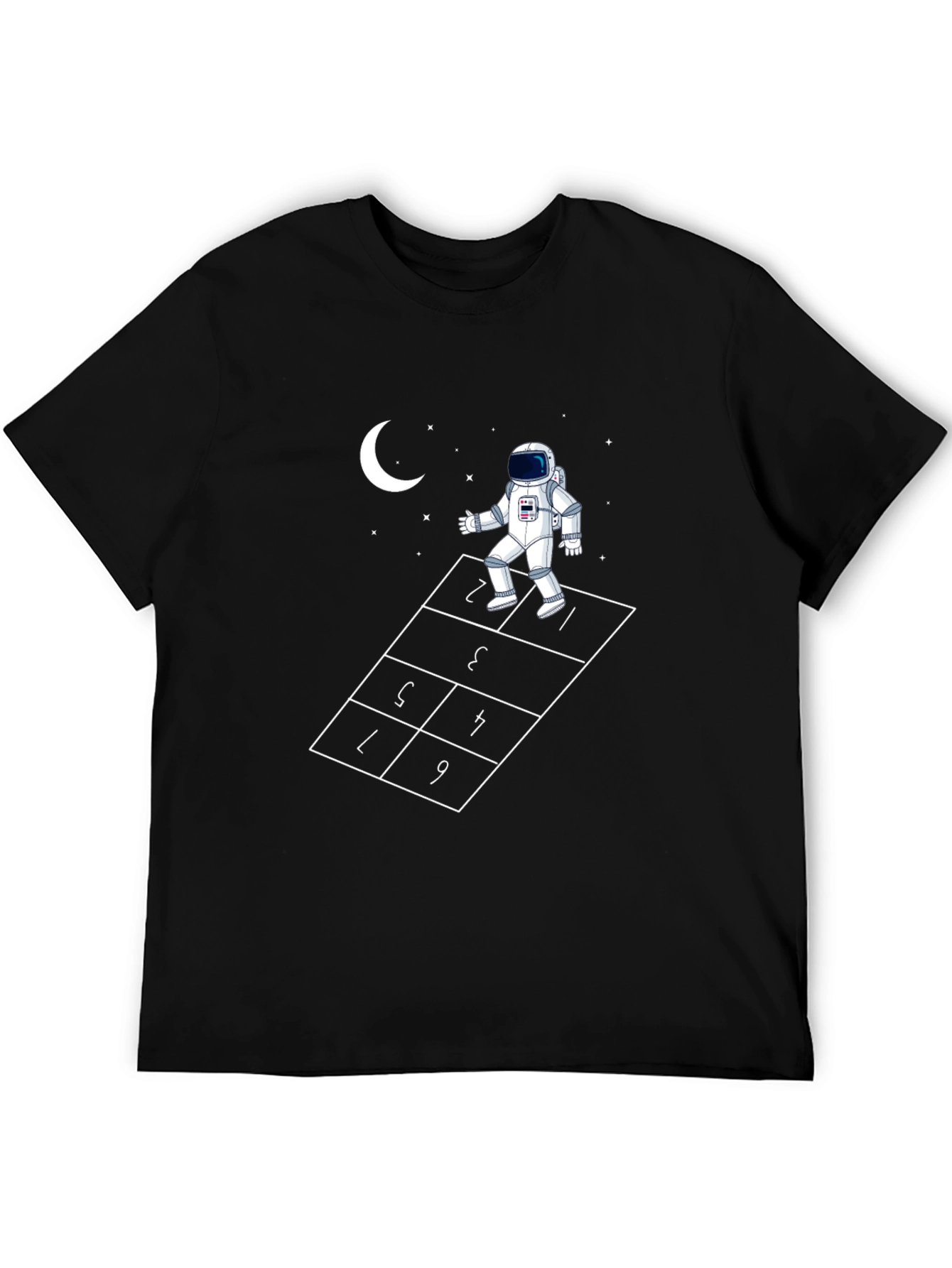 Astronaut Hopscotch Graphic Tee - Unisex