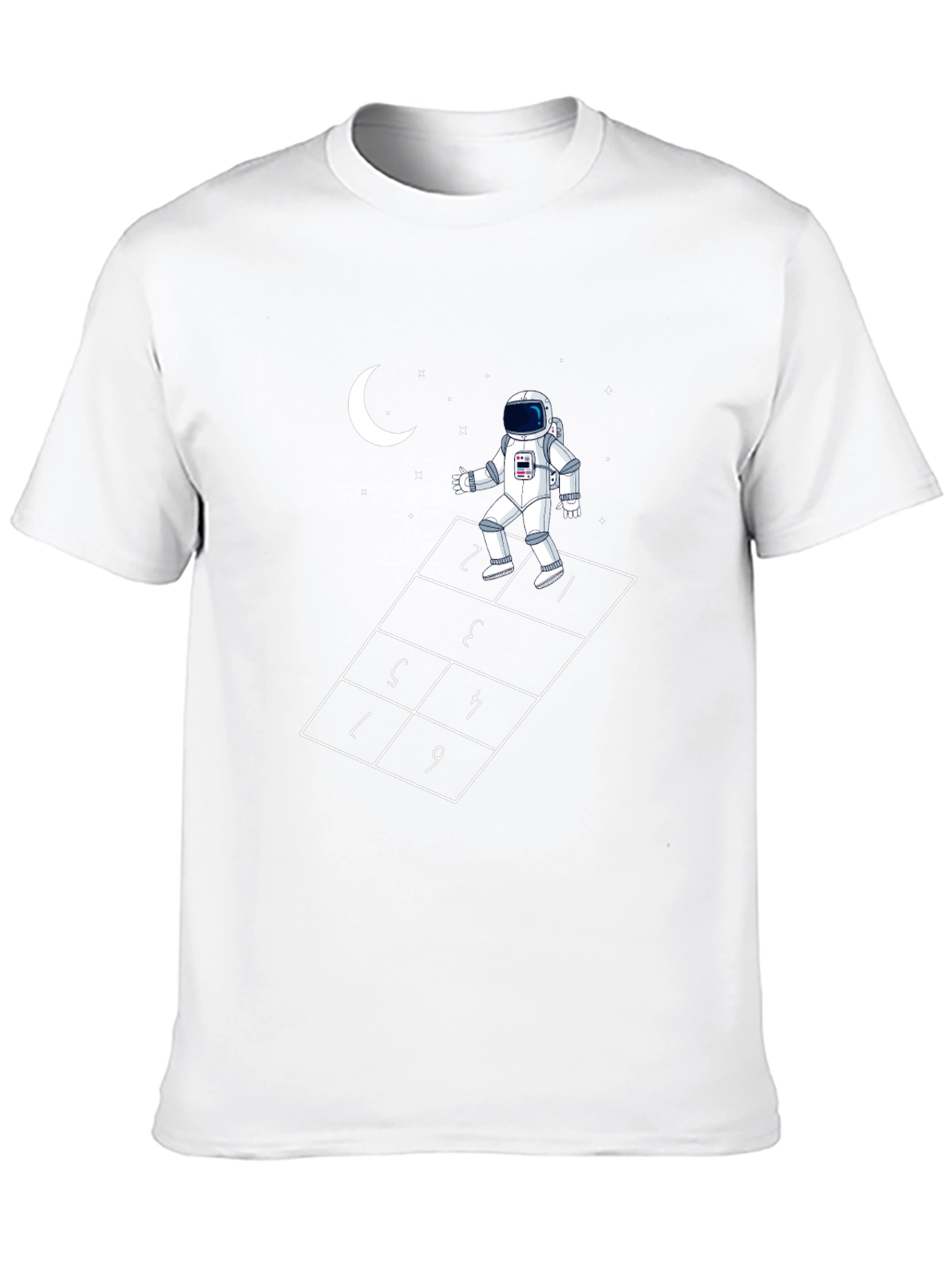 Astronaut Hopscotch Graphic Tee - Unisex