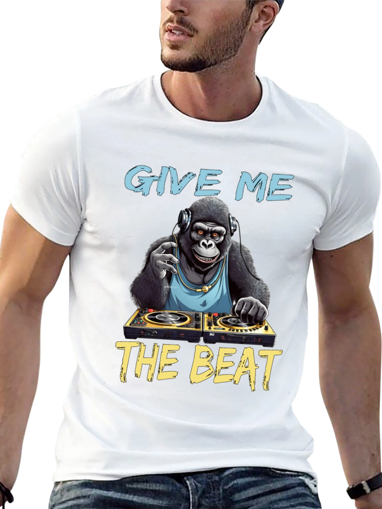 DJ Gorilla T-Shirt: Give Me The Beat!