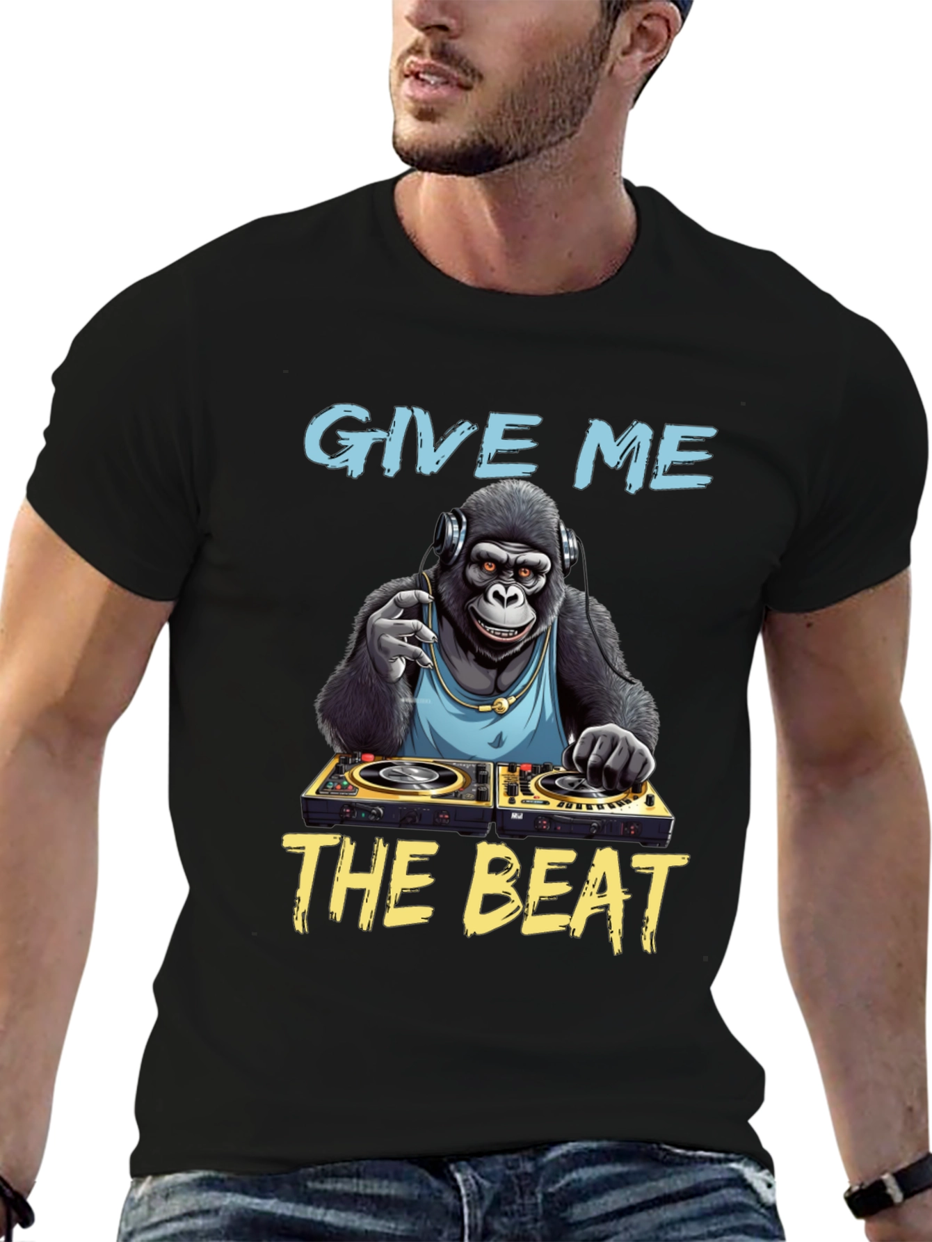 DJ Gorilla T-Shirt: Give Me The Beat!