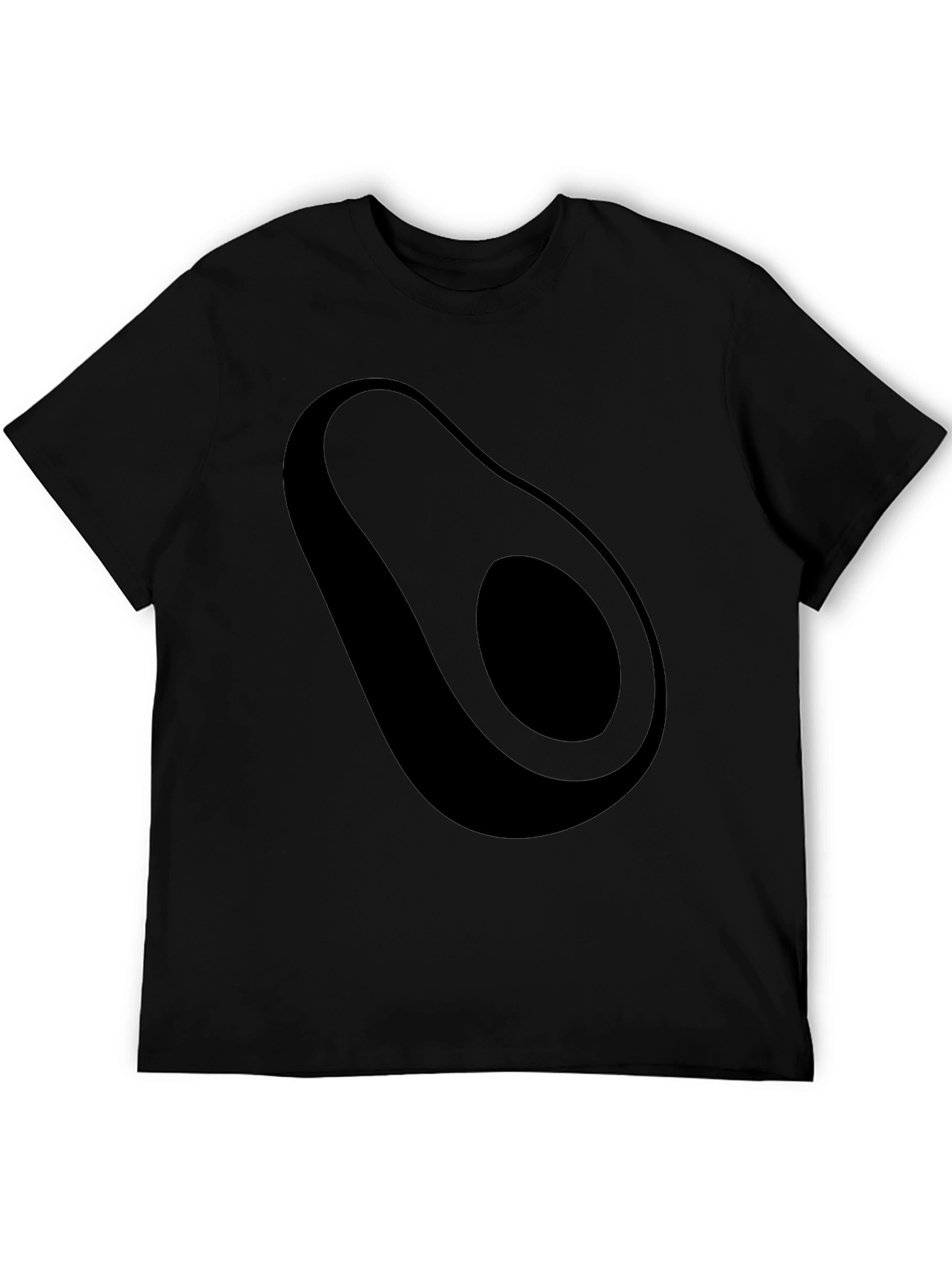 Avocado Graphic Black T-Shirt