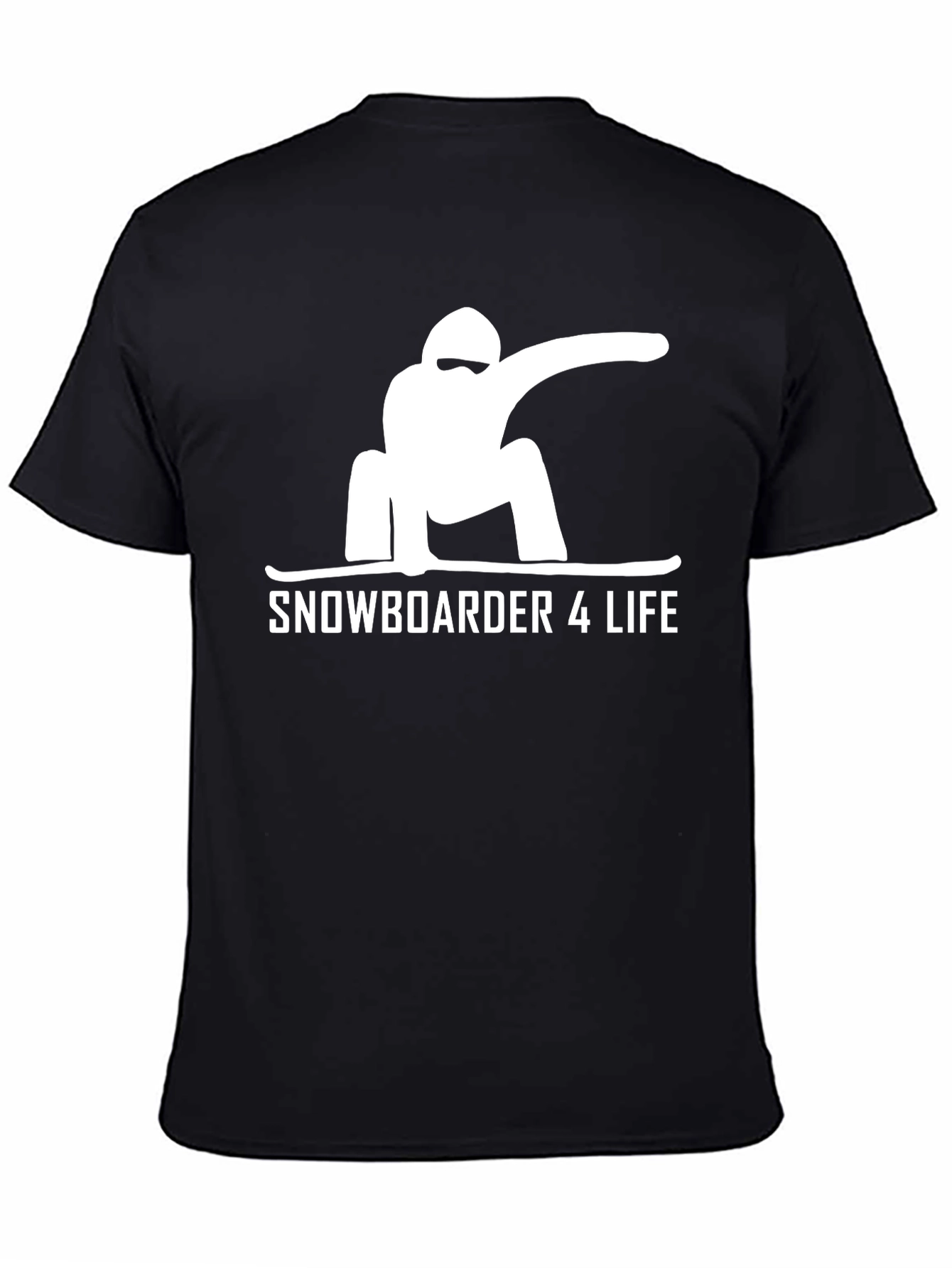 Snowboarder 4 Life Black Graphic Tee