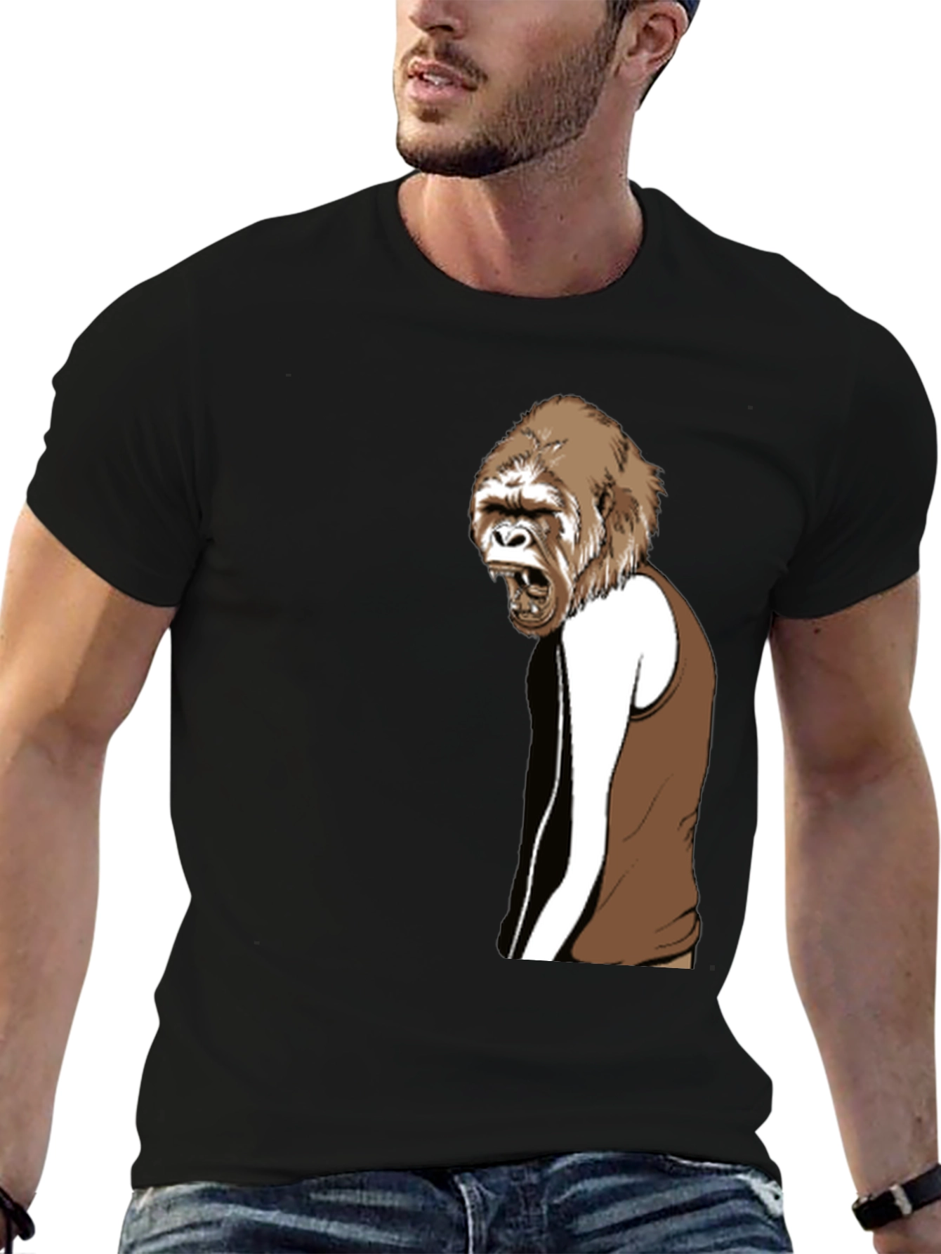 Gorilla Graphic Tee - Black T-Shirt