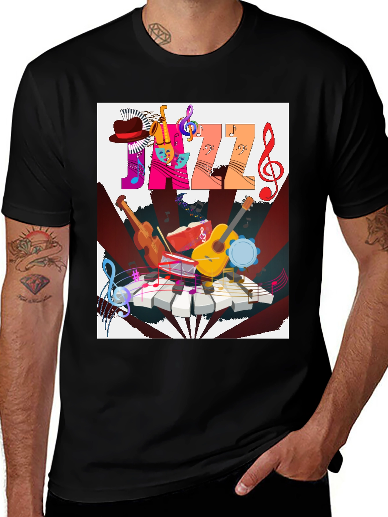 Jazz Music Graphic T-Shirt