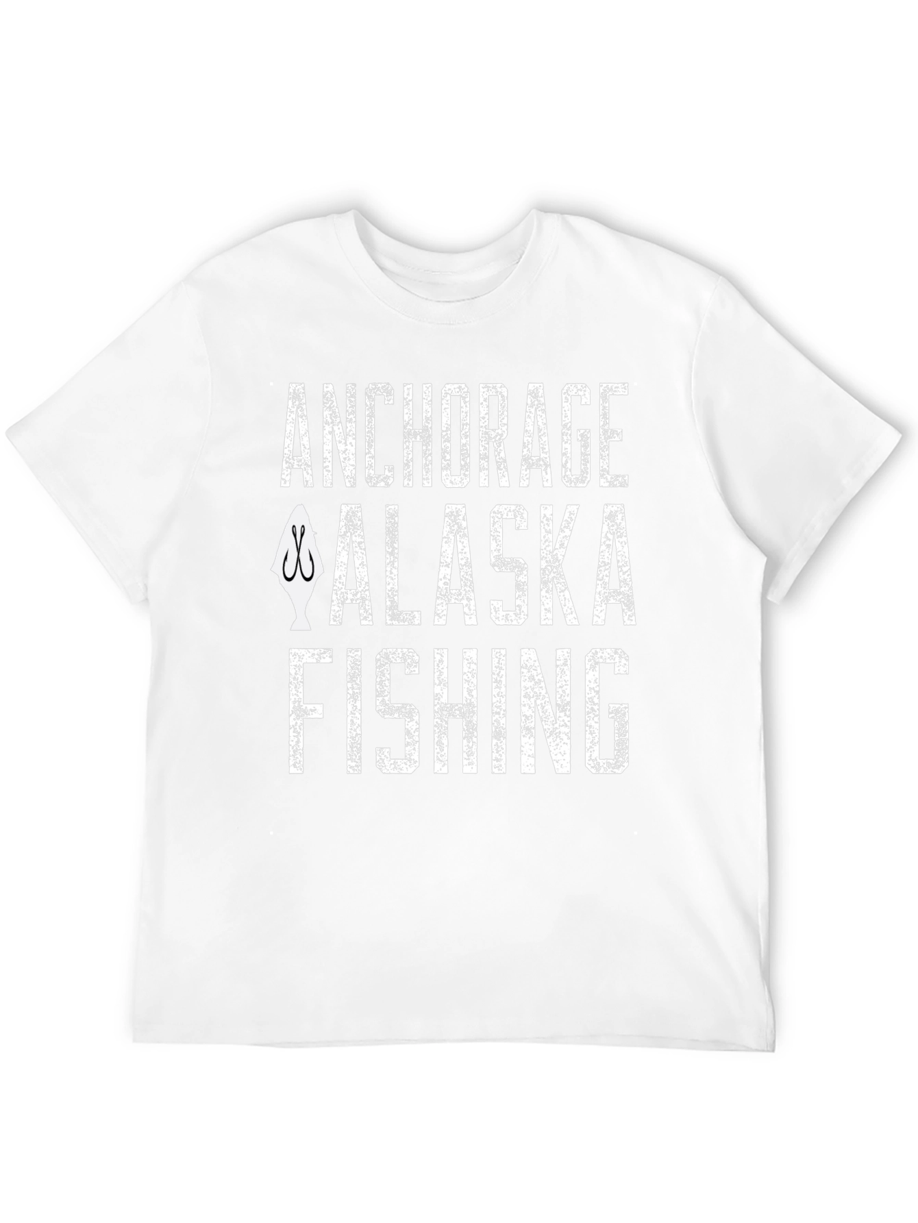 Anchorage Alaska Fishing Graphic T-Shirt