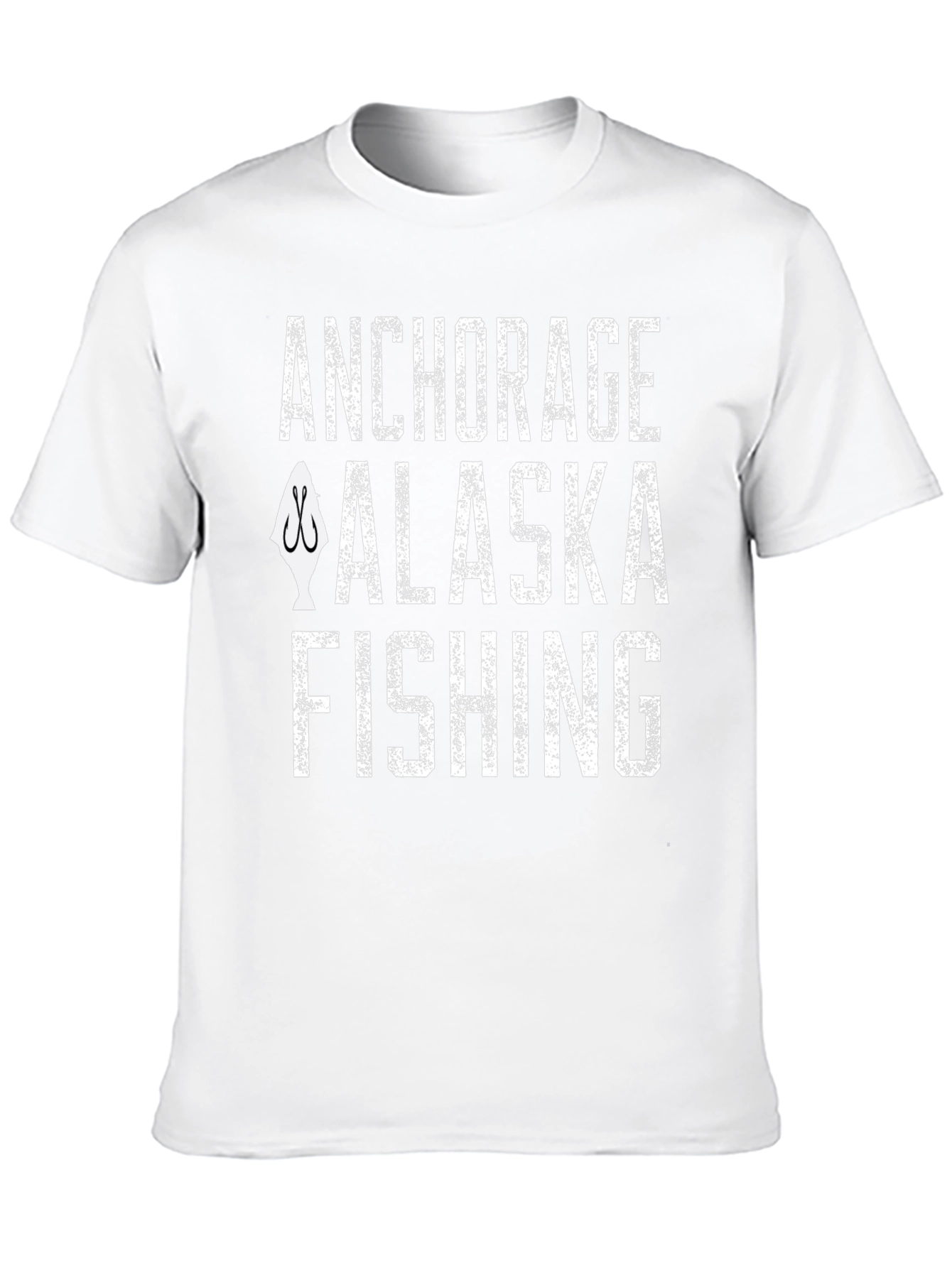 Anchorage Alaska Fishing Graphic T-Shirt