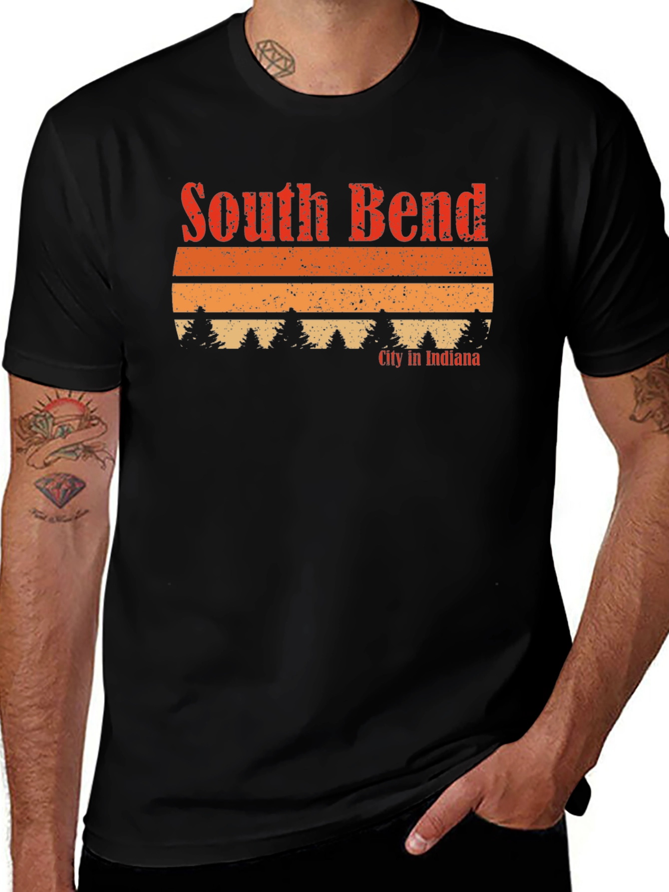 South Bend Indiana Retro Graphic T-Shirt