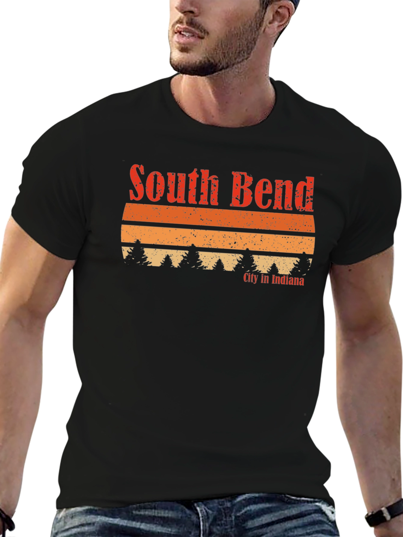 South Bend Indiana Retro Graphic T-Shirt